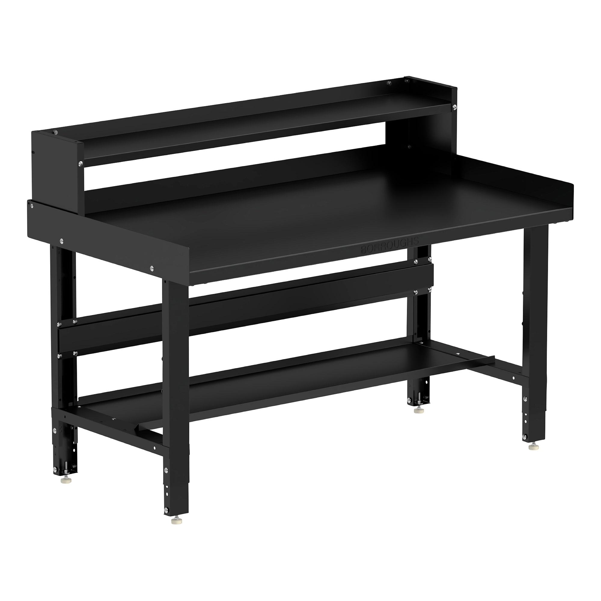 Borroughs 60-in L x 30.75-in H Powder Coated Finish Steel Adjustable Height Work Bench E1-WB6034PD-H Sansujyuku sansujyuku.com