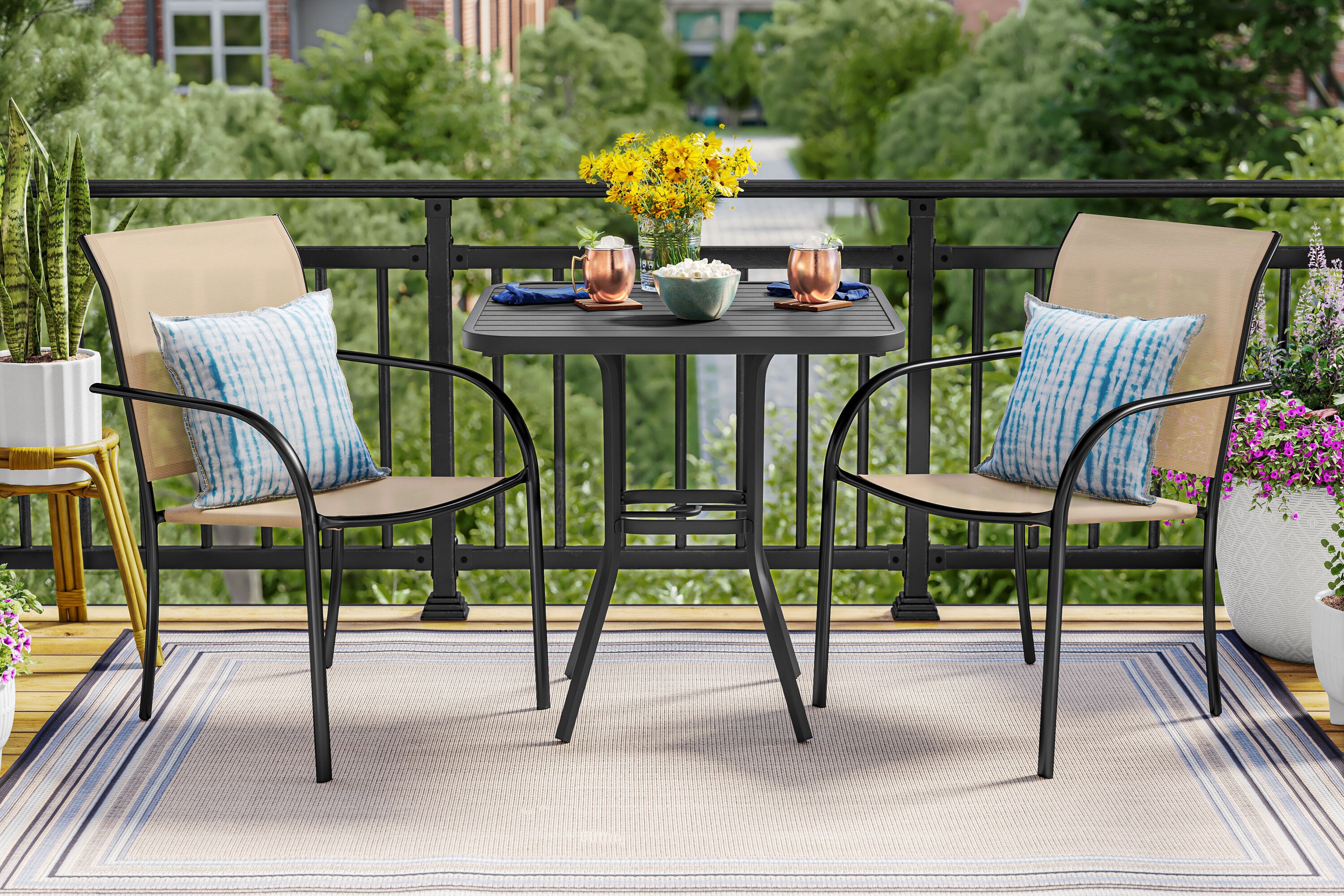 allen + roth TN0NS14B-9C8 Outdoor-Accent-Pillows - View #4
