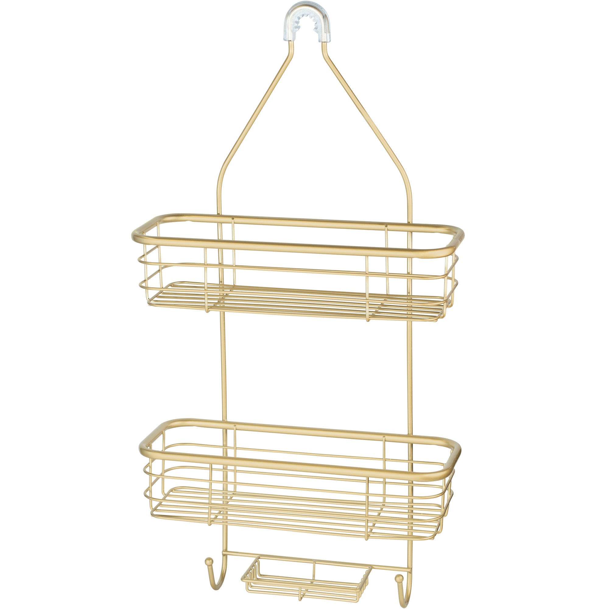 Moorefield SC428GLD Gold Stainless steel 3 -Shelf Over the showerhead Hanging shower caddy 14-in x 6-in x 28-in