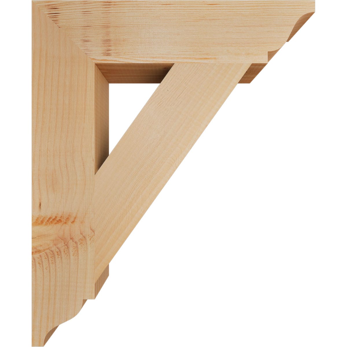 Ekena Millwork BKT04X18X22TRA01SDF Exterior-Brackets-Braces - View #3