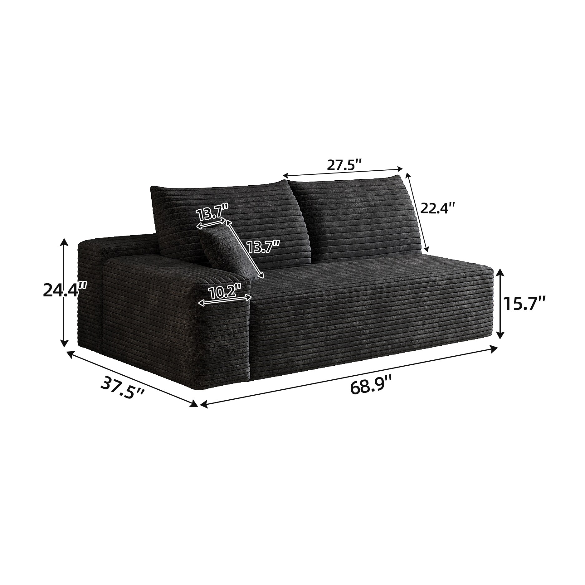 Tinyhomie LW-Y-OR-9682 Sofas-Loveseats - View #4