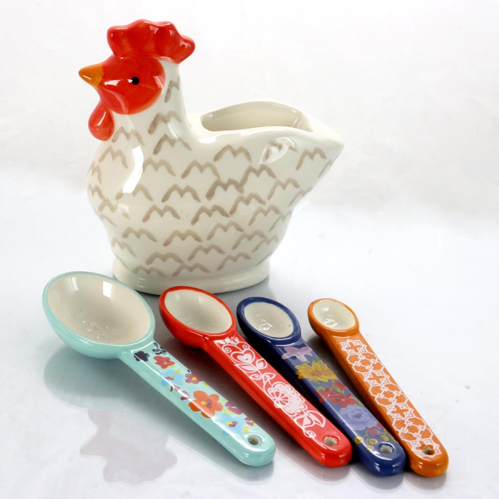 Measuring Spoon- Colorful Roosters