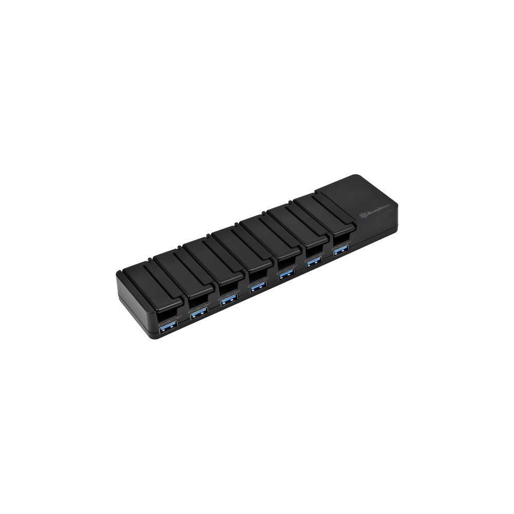 SilverStone SVSTT1889  Technologies UC03B-PRO 36 watt 7 Port USB 3.1 Data Transfer and Charging Station, Black