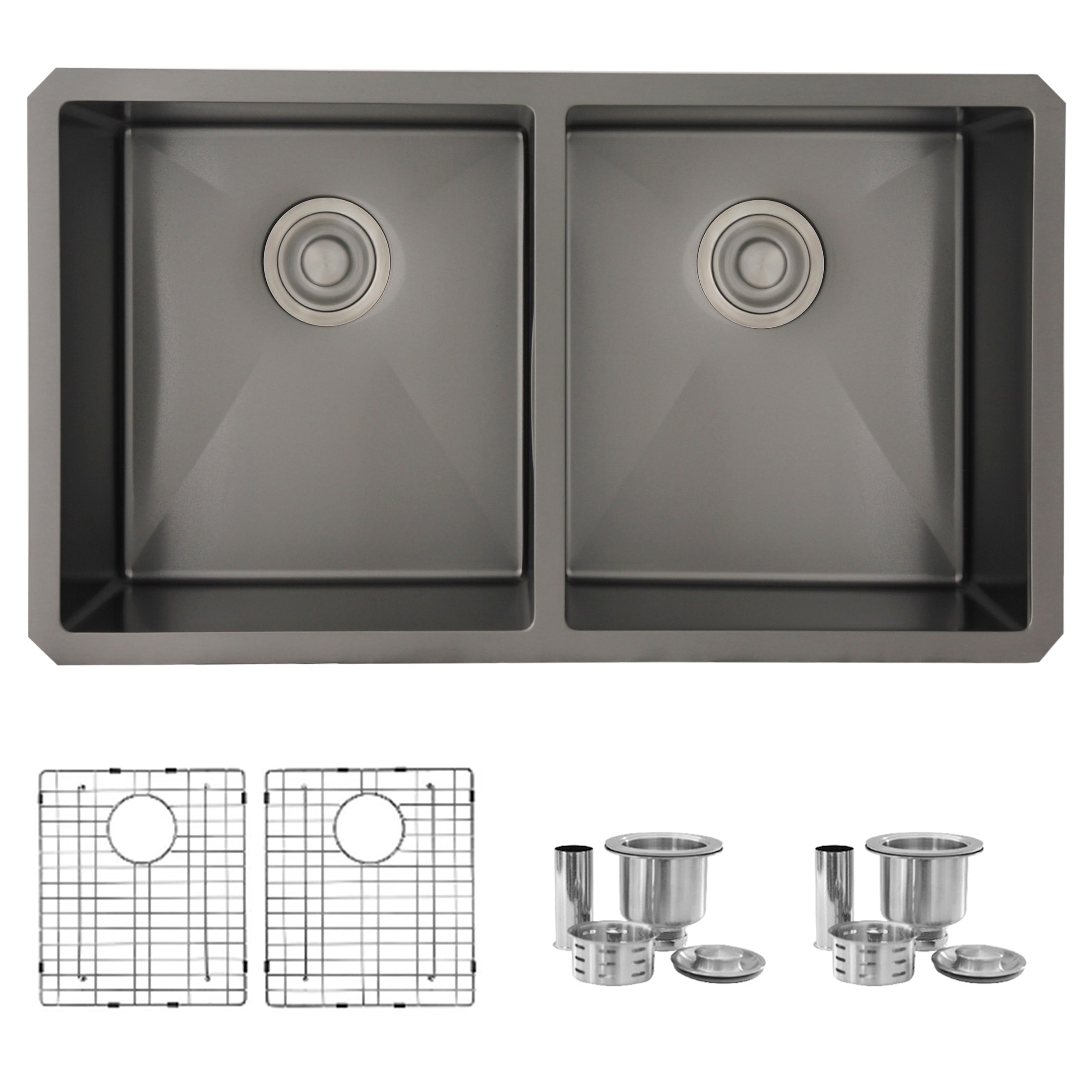 Stylish - Ample S-321XG 32L x 18W Stainless Steel Double B
