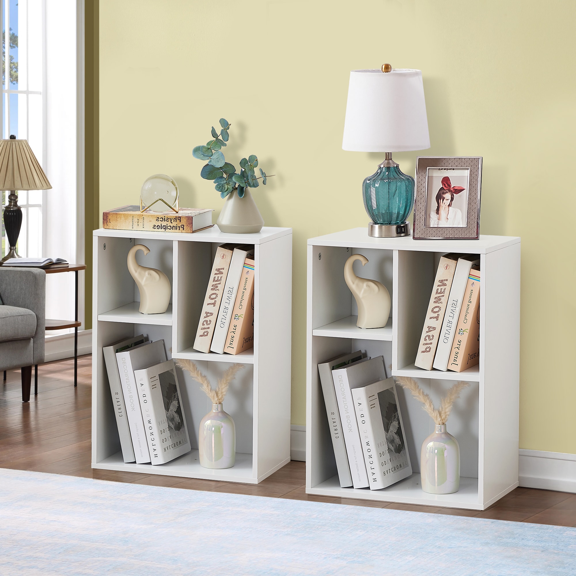 Vecelo LOE-B09-WHT bookcases - View #4