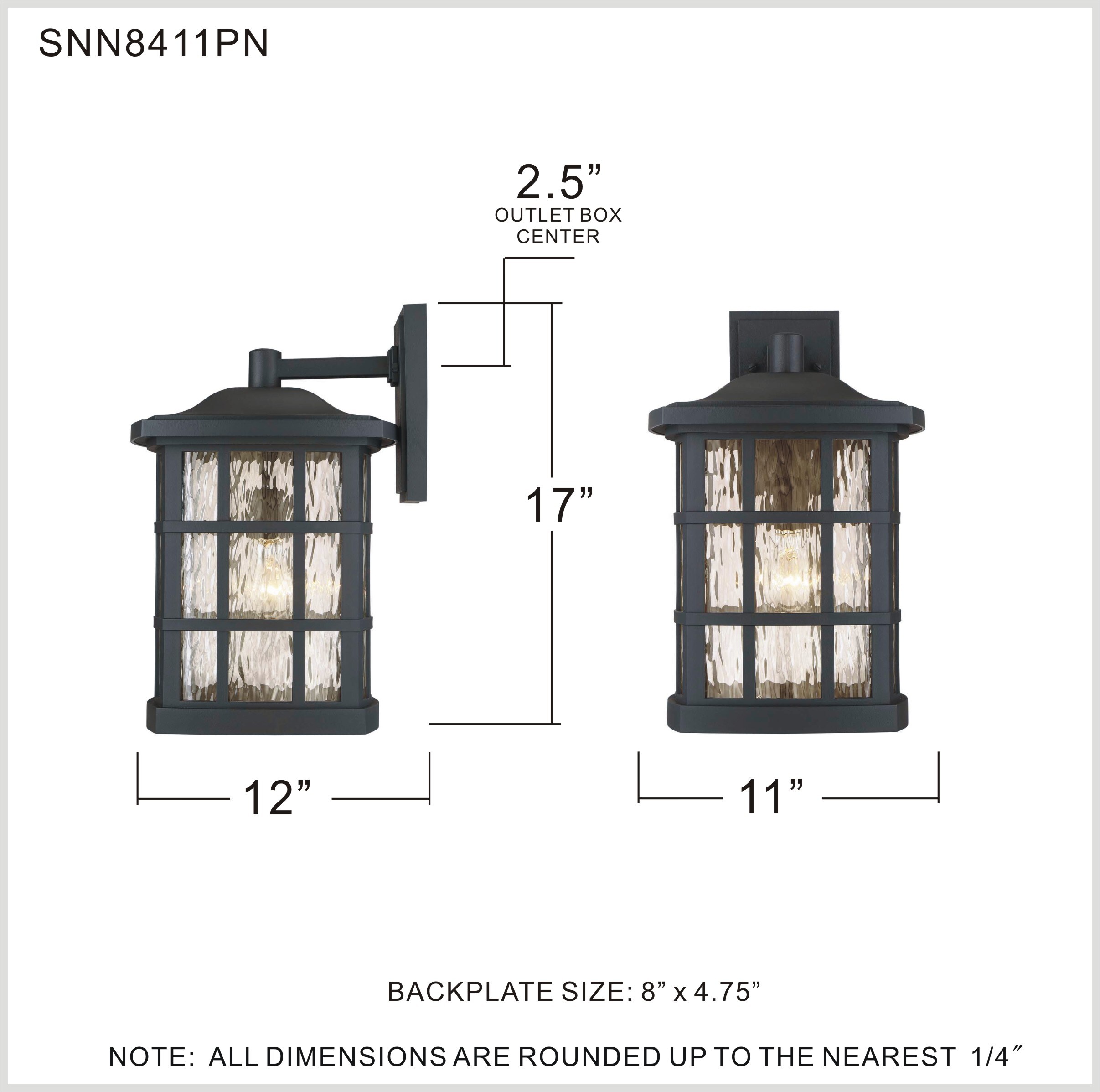 Quoizel SNN8411PN Outdoor-Wall-Lighting - View #7