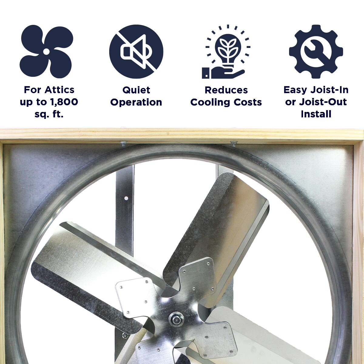 Cool Attic CX24BDM-2SPD Whole-Houes-Fans - View #3