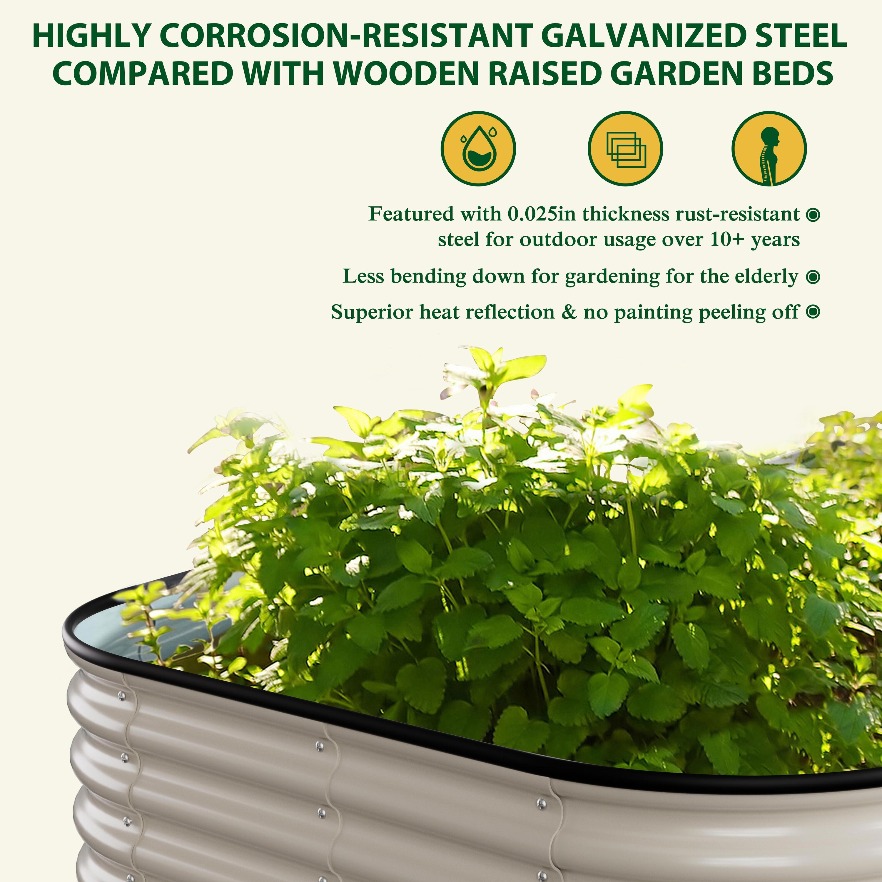 VEIKOUS PG0102-63-03GE Raised-Garden-Beds - View #5