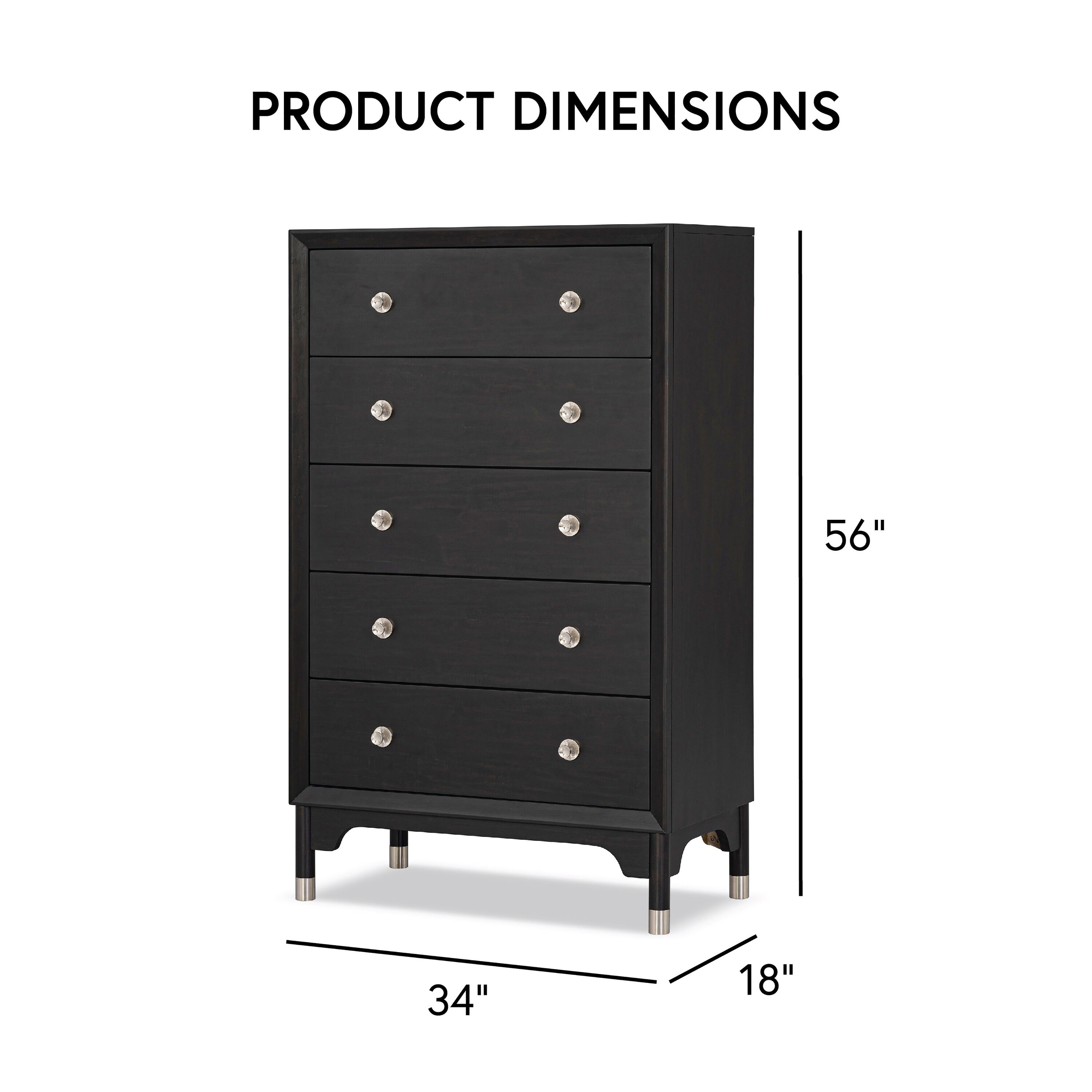 Furniture of America IDF-74002BK-C dressers - View #3