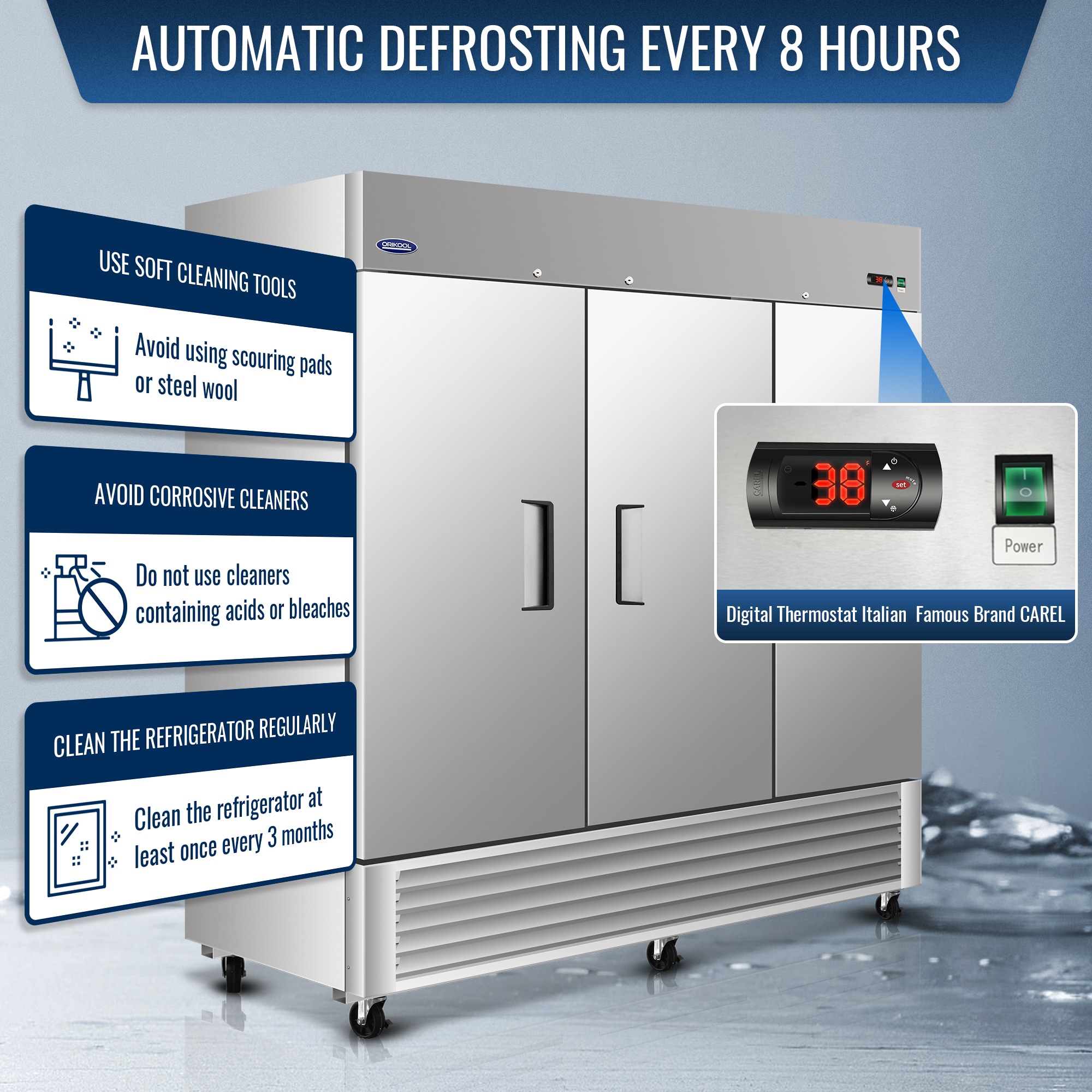 refomed×ccu CME CMEB-FRZ-1.7 1.7 Cu. Ft. Premier Solid Door Freezer