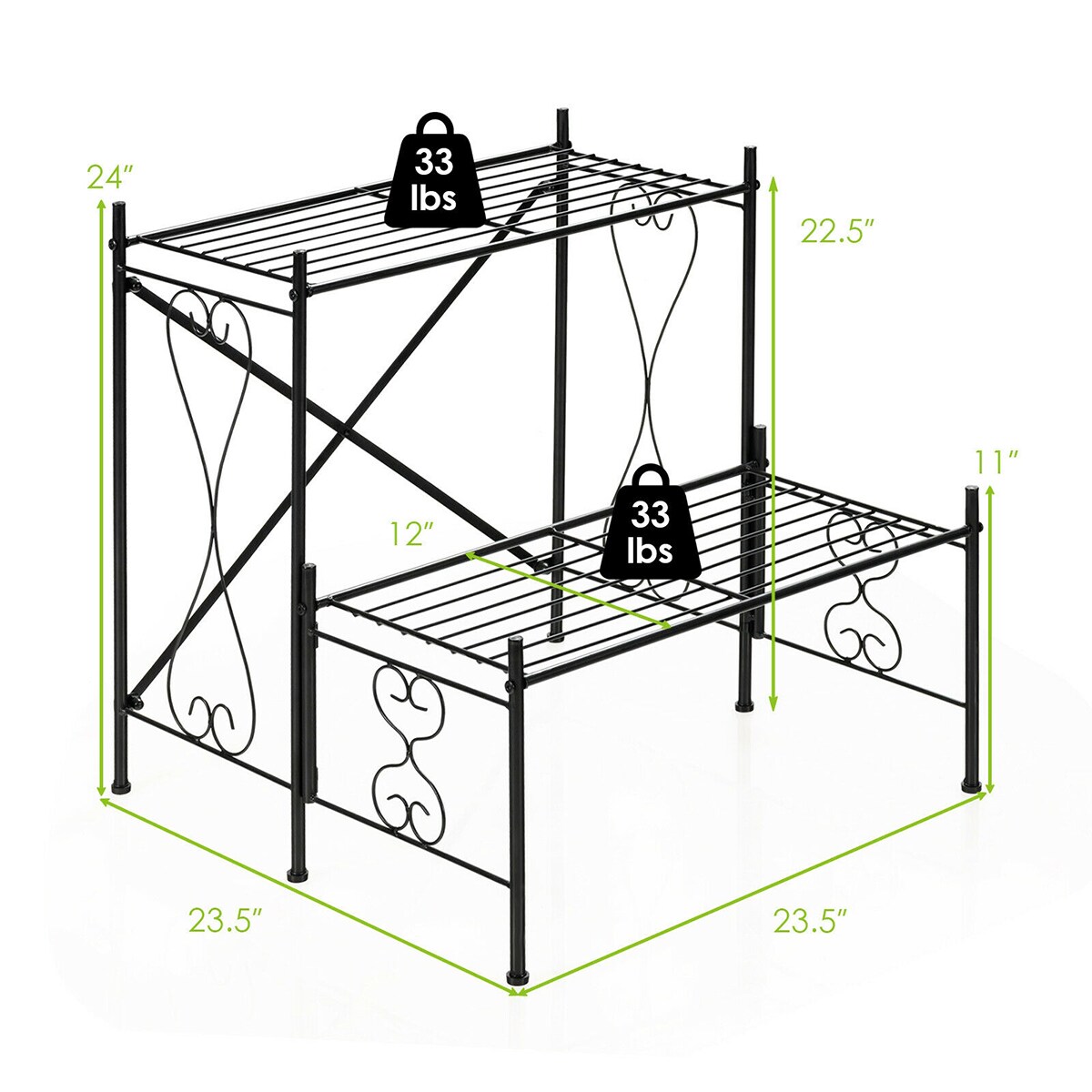 WELLFOR HZ-HPY-10028 Plant-Stand - View #8