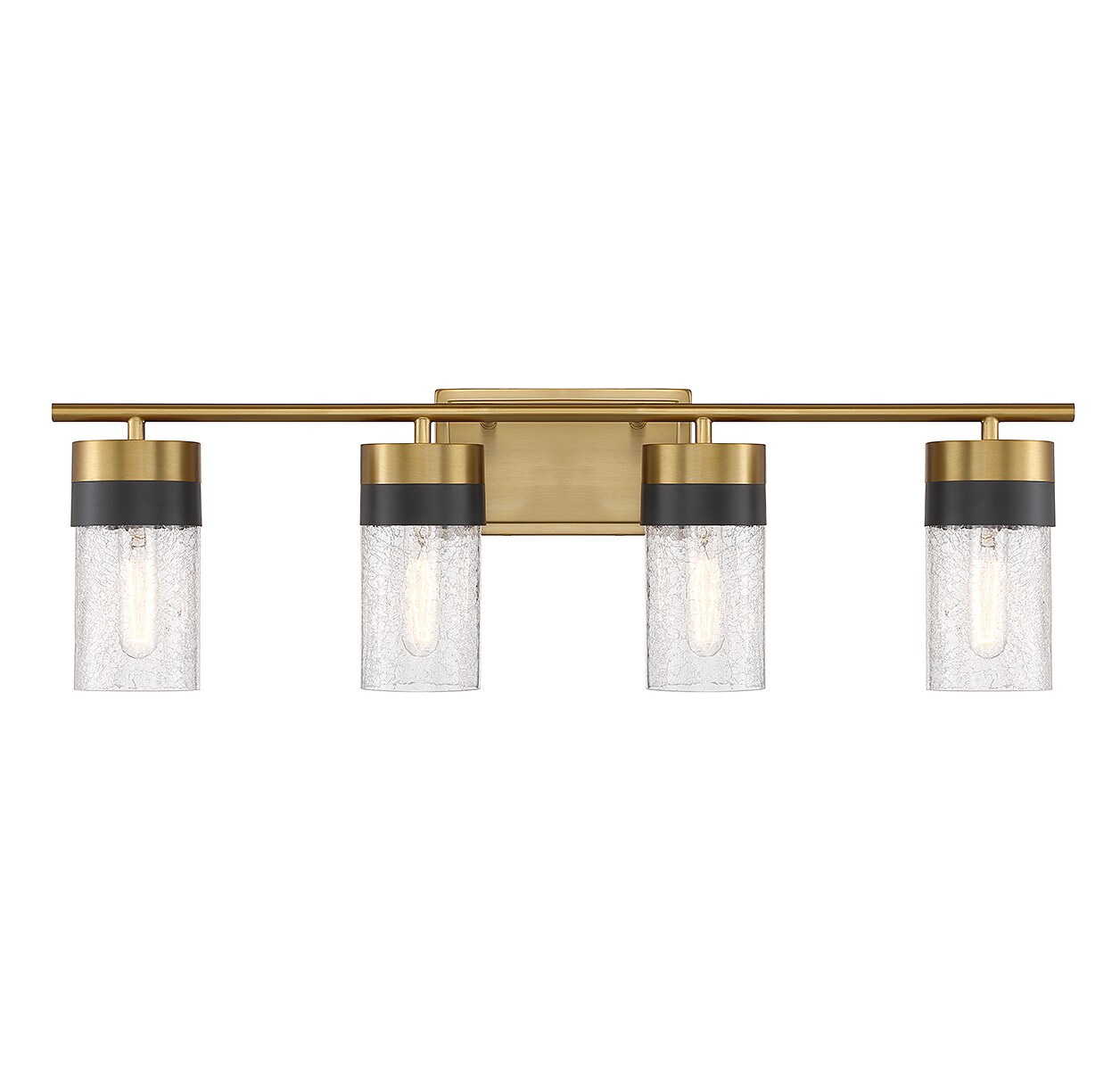 Savoy House 8-3600-4-322 Brickell 30-in 4 -Light Brushed Brass Transitional Vanity light