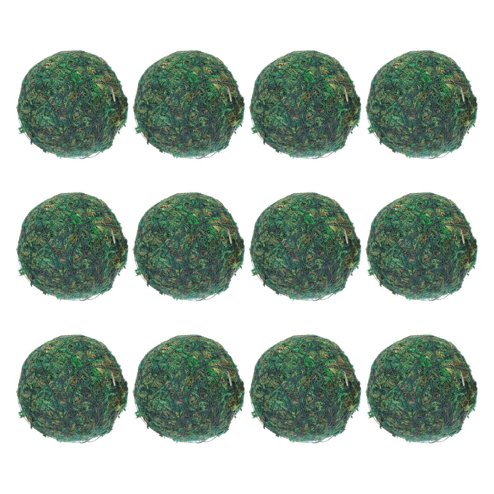 Unique Bargains - 12 Pcs Moss Balls 2 Inch Green Decorative Moss Balls for Centerpiece Bowls Vase...
