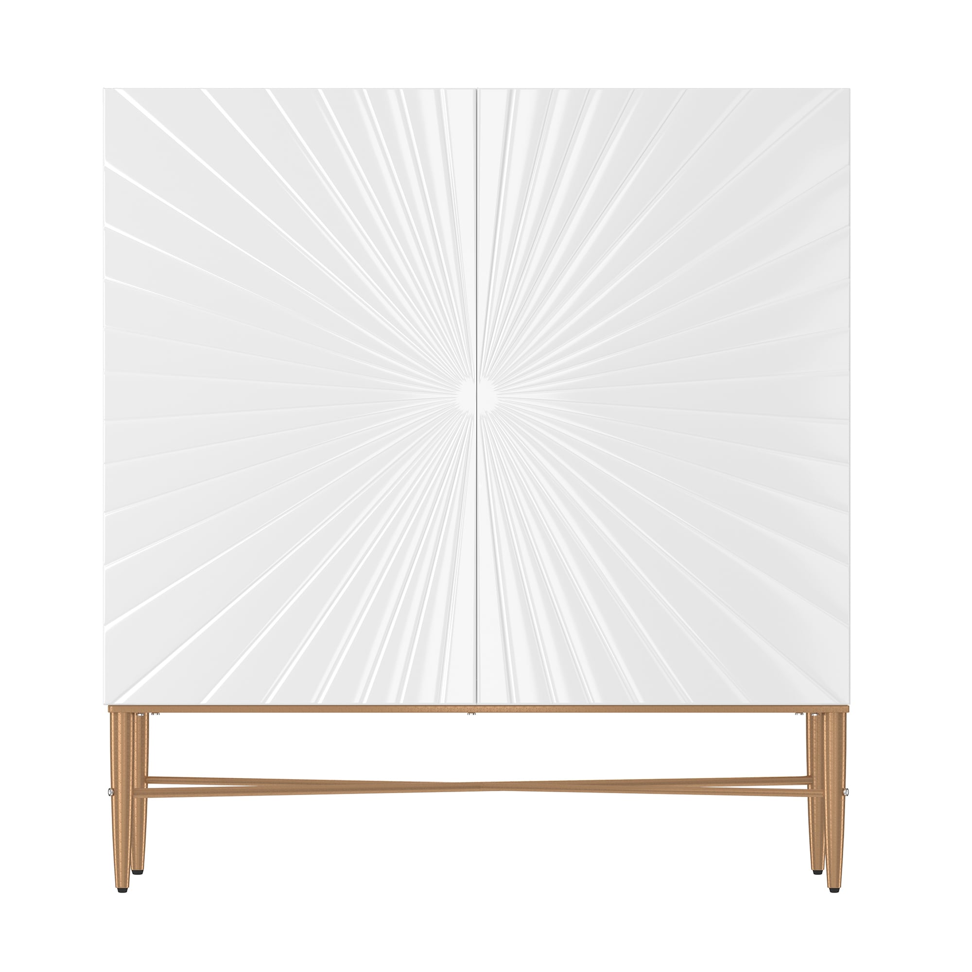 Clihome 16.5-in W x 32-in H Mdf White Freestanding Utility Storage Cabinet