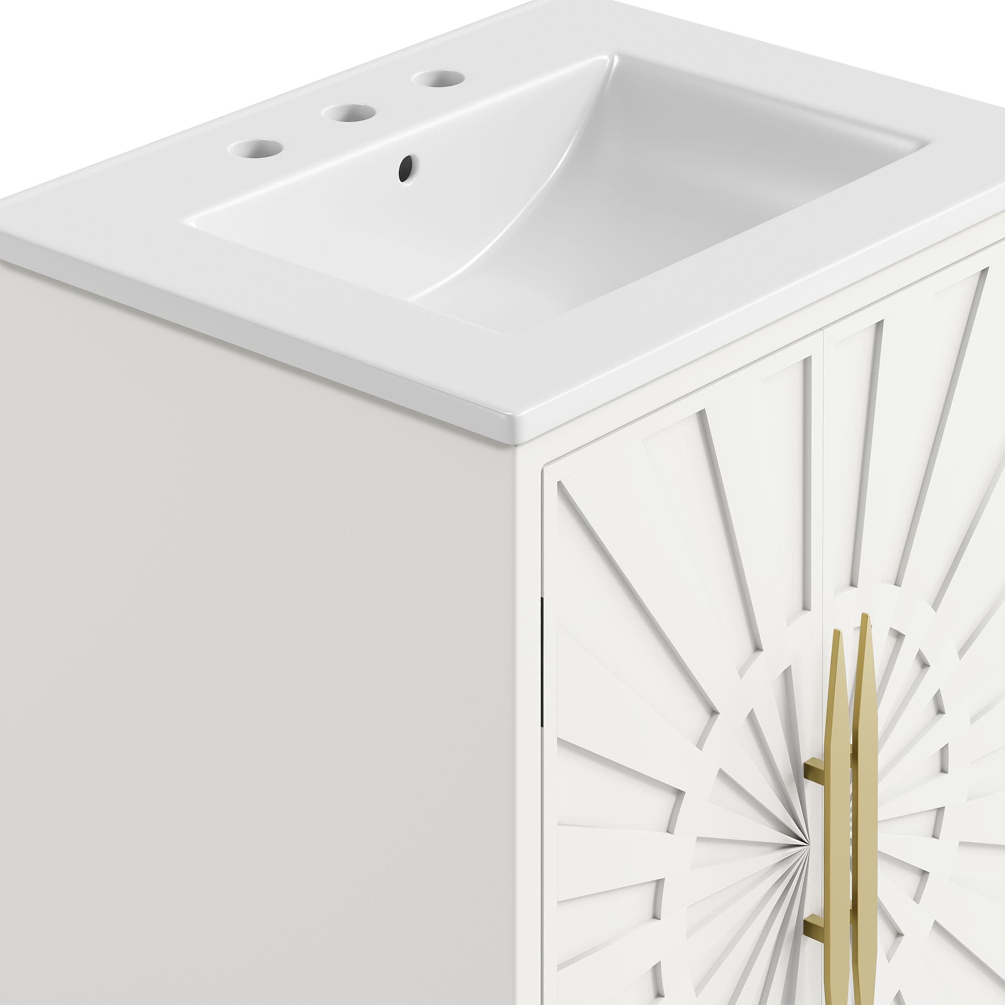 Modway EEI-7592-WHI-WHI Bath-Vanity-Combo - View #11