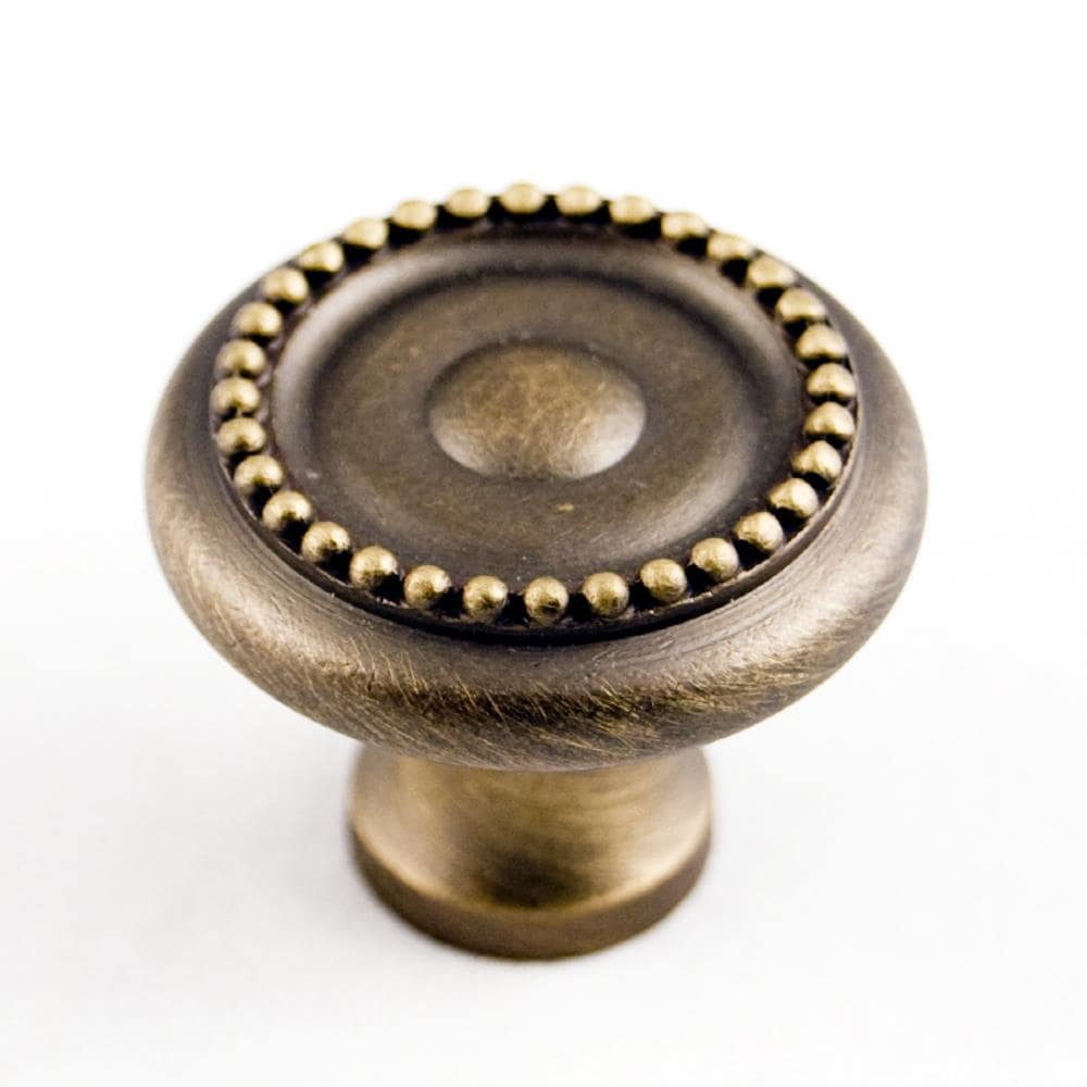 RK International CK 2222-AE Antique English Round Traditional Cabinet Knob