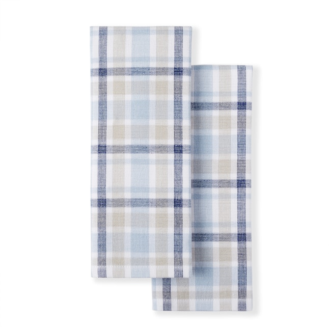 Martha Stewart 2-Pack Cotton Plaid Any Occasion Kitchen Towel Set in the  Kitchen Towels department at