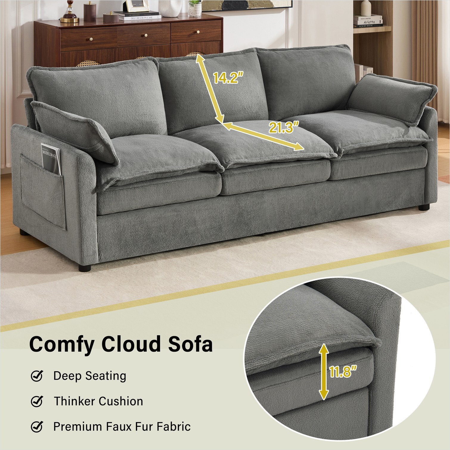 SunJet VDCSNA18EUSM Sofas-Loveseats - View #13