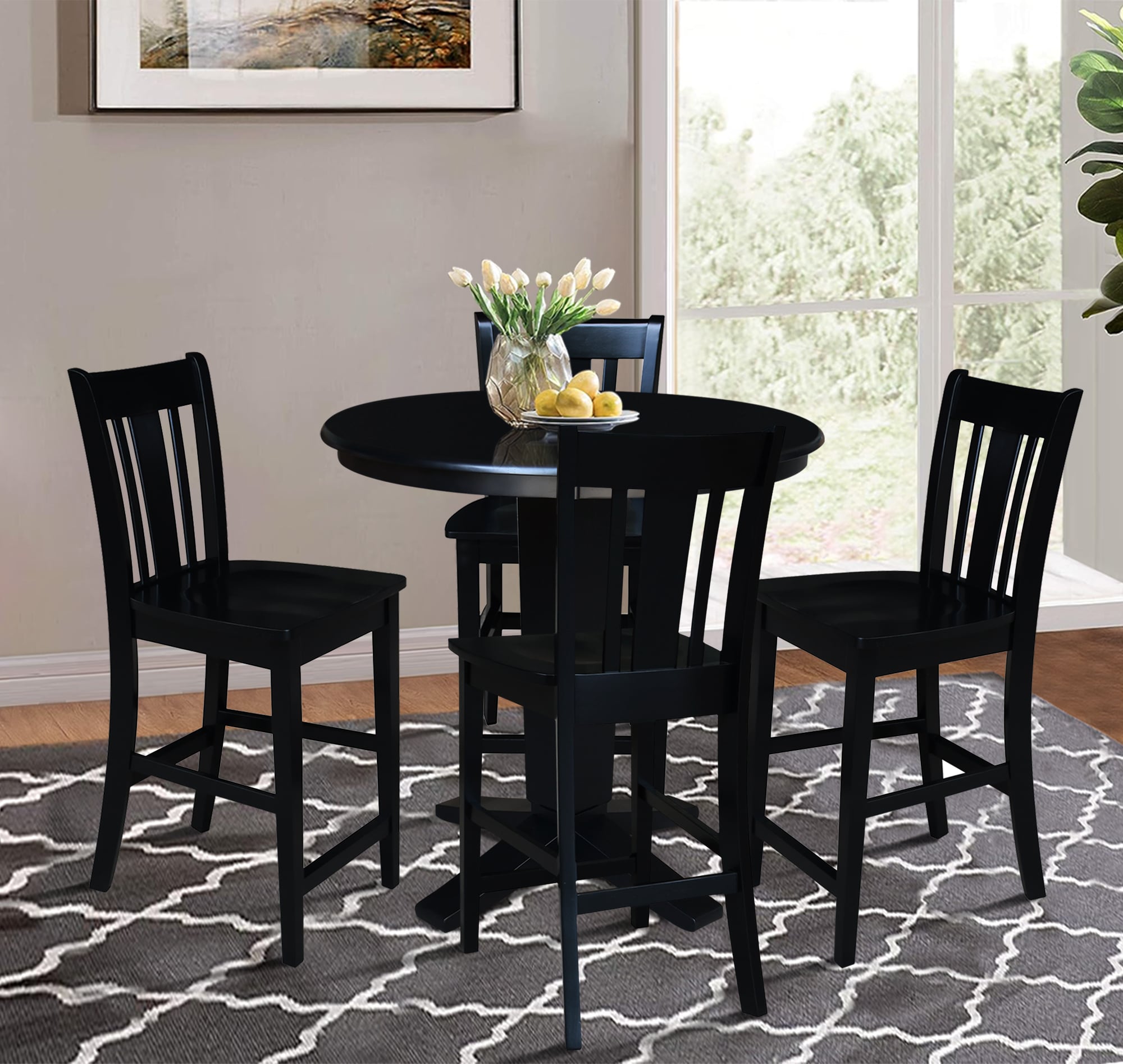 International Concepts K46-36RT-23B-S102-4 Dining-Sets - View #2