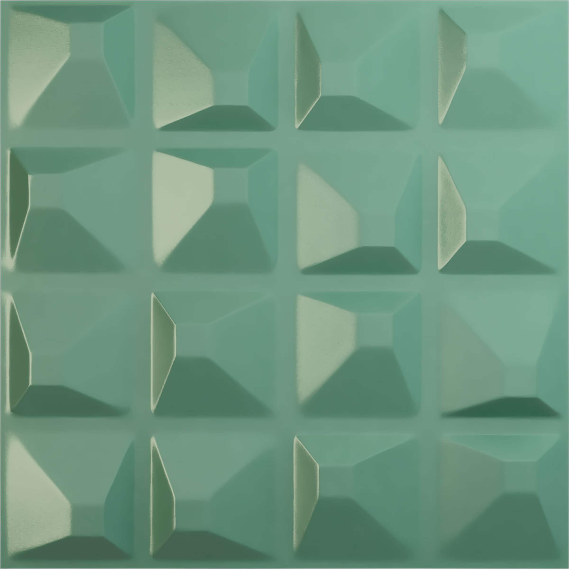 Ekena Millwork WP20X20TNFSM 19-5/8-in x 19-5/8-in Embossed Paintable/Stainable Green PVC Wall Panel (