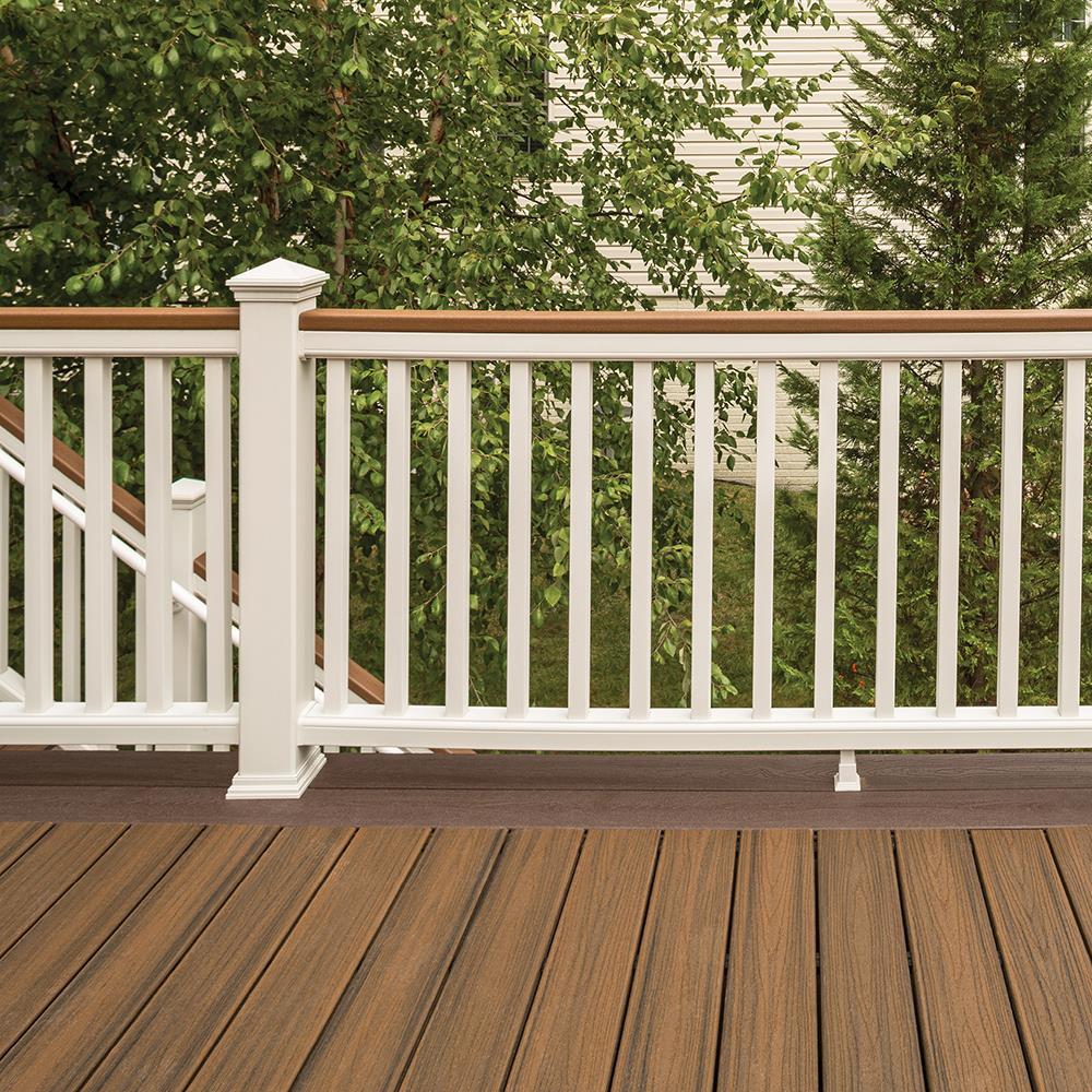 Trex 2-in x 36-in Transcend Railing Classic White Composite Square Deck Baluster (16-Pack)