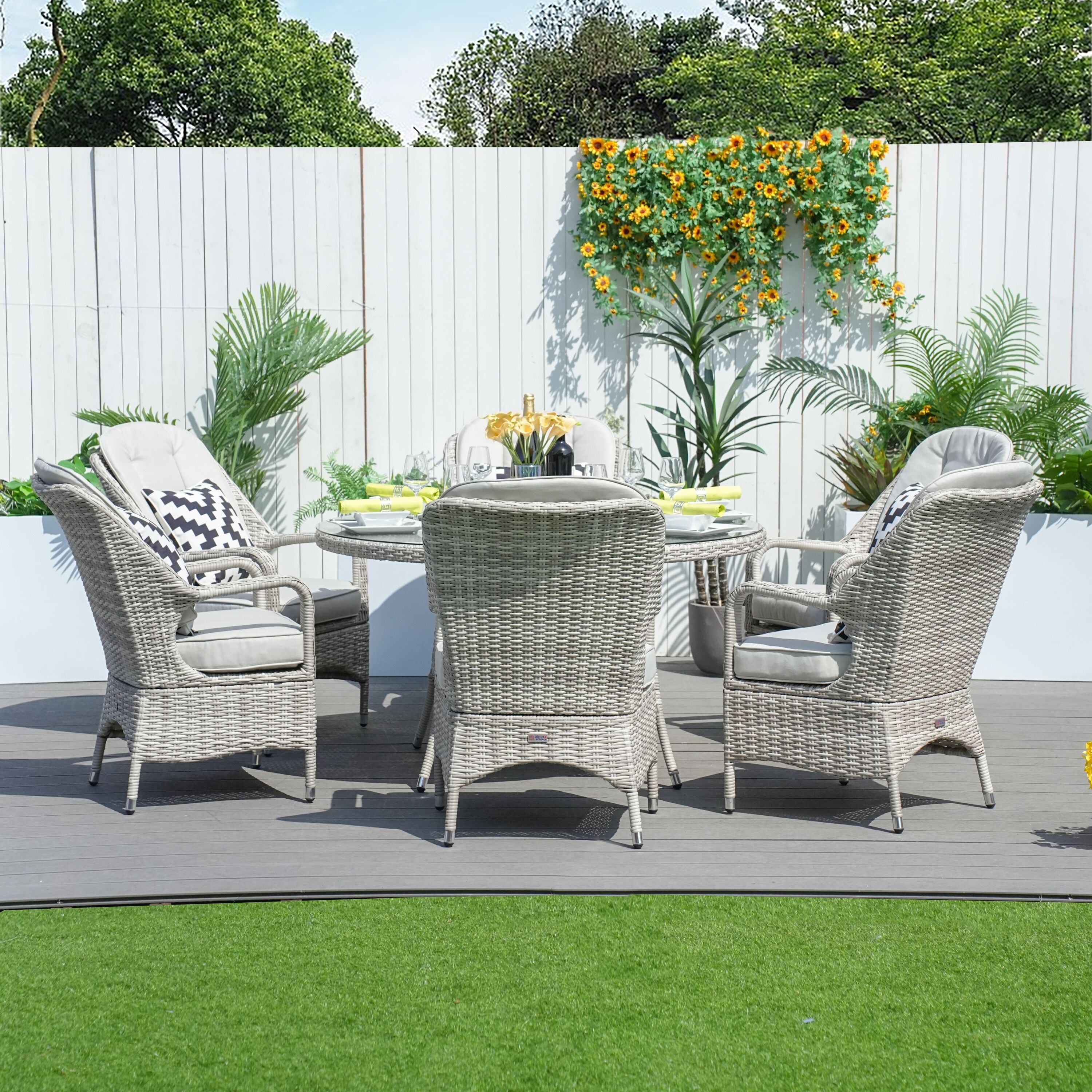 Moda Furnishings MPAD-1711-WW Patio-Dining-Sets - View #2