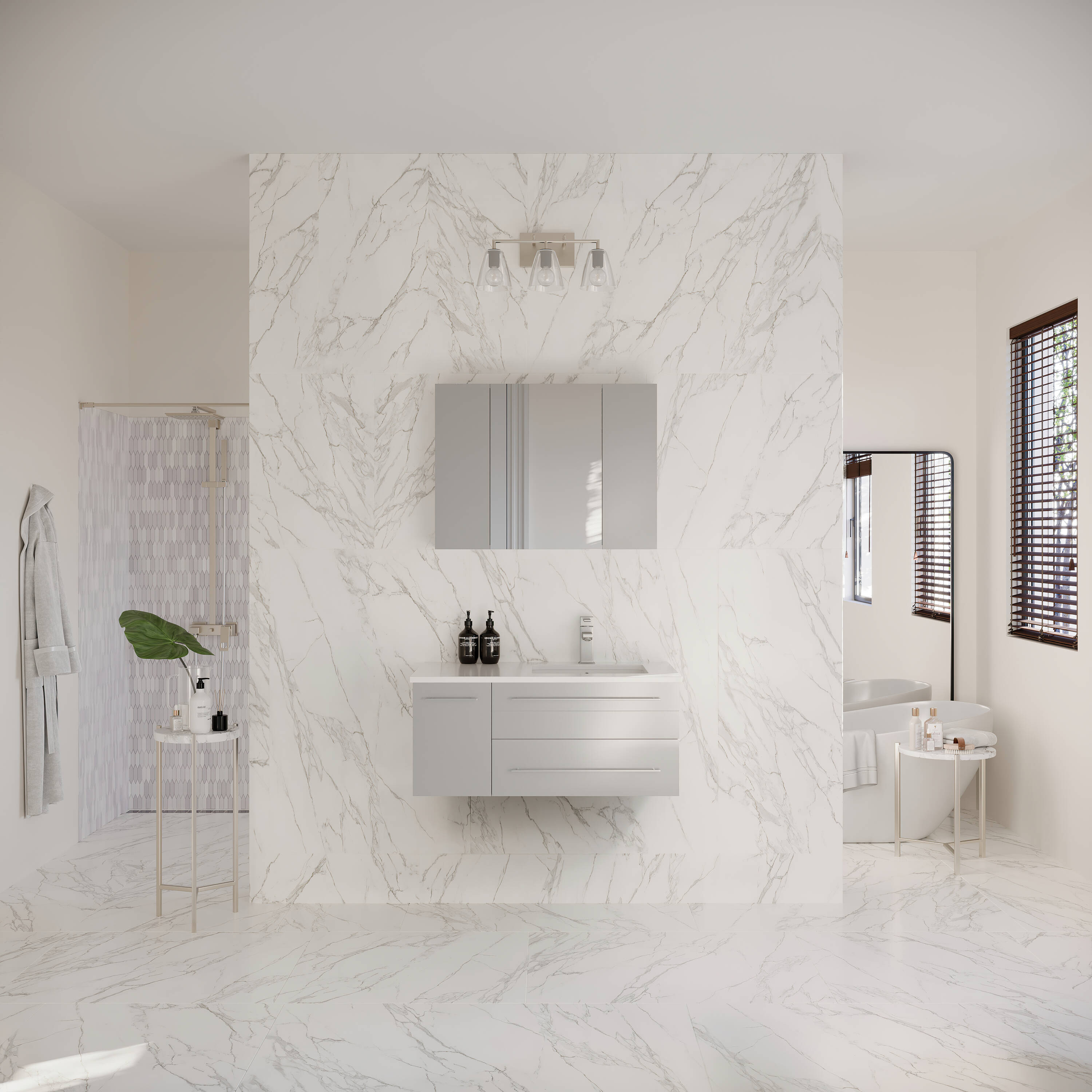 Fresca FVN6136GR-UNS-R Bath-Vanity-Combo - View #5