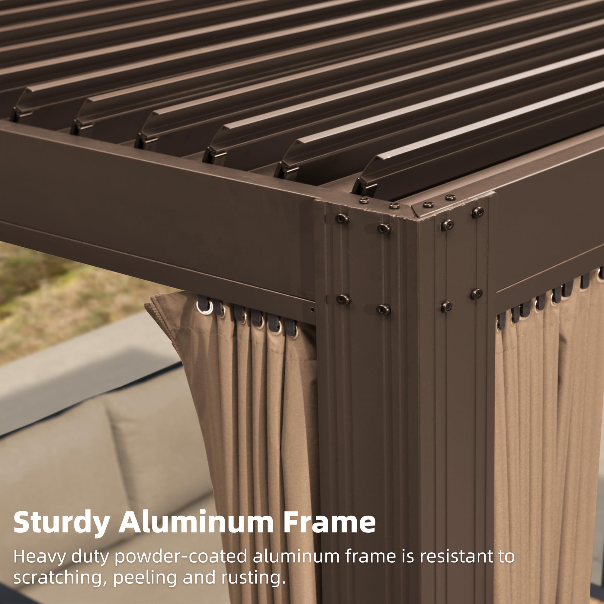PURPLE LEAF LSMPDBY-1013 Wood-Resin-Gazebos - View #3