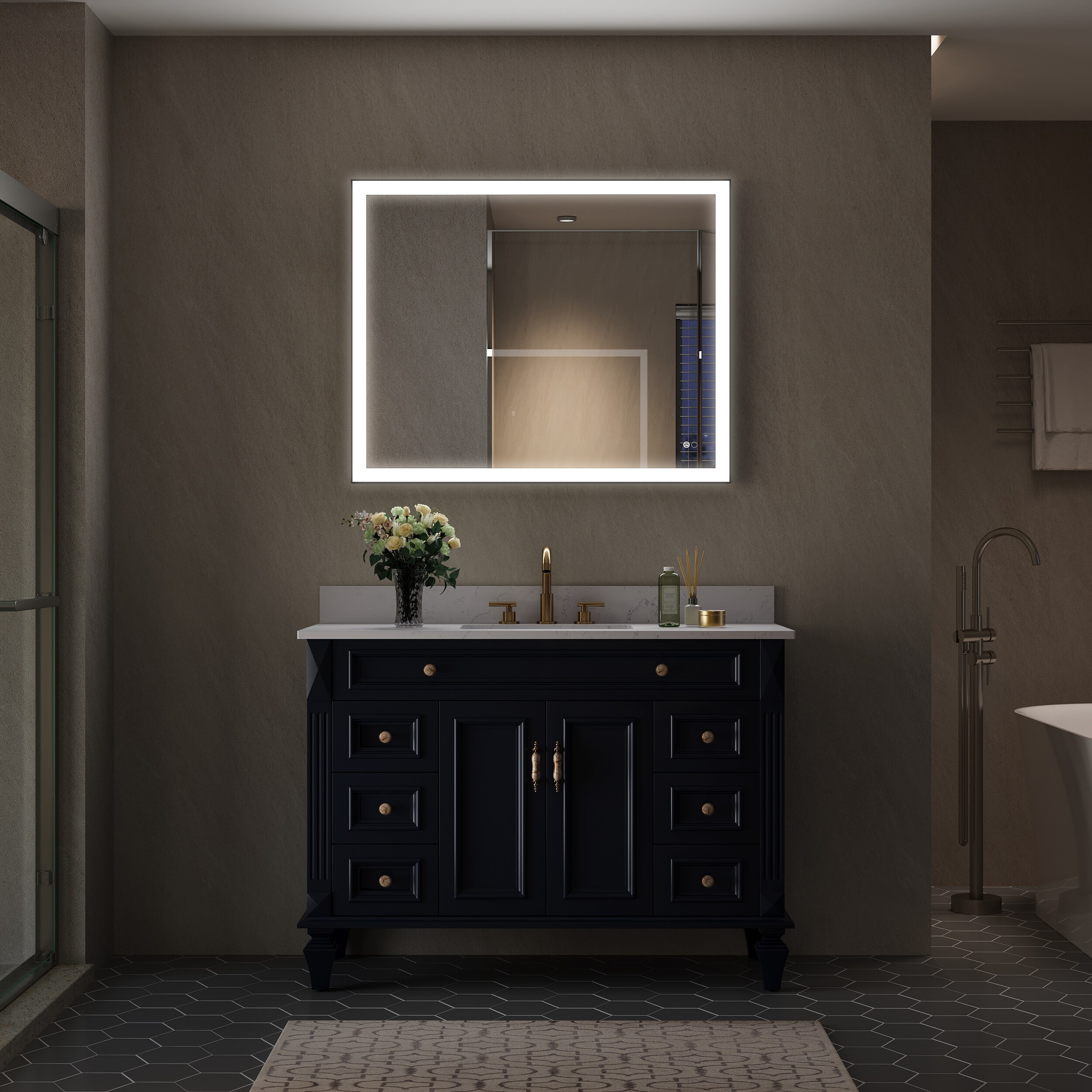 Forclover MEAM-5F4032MB Framed-Bath-Mirrors - View #13