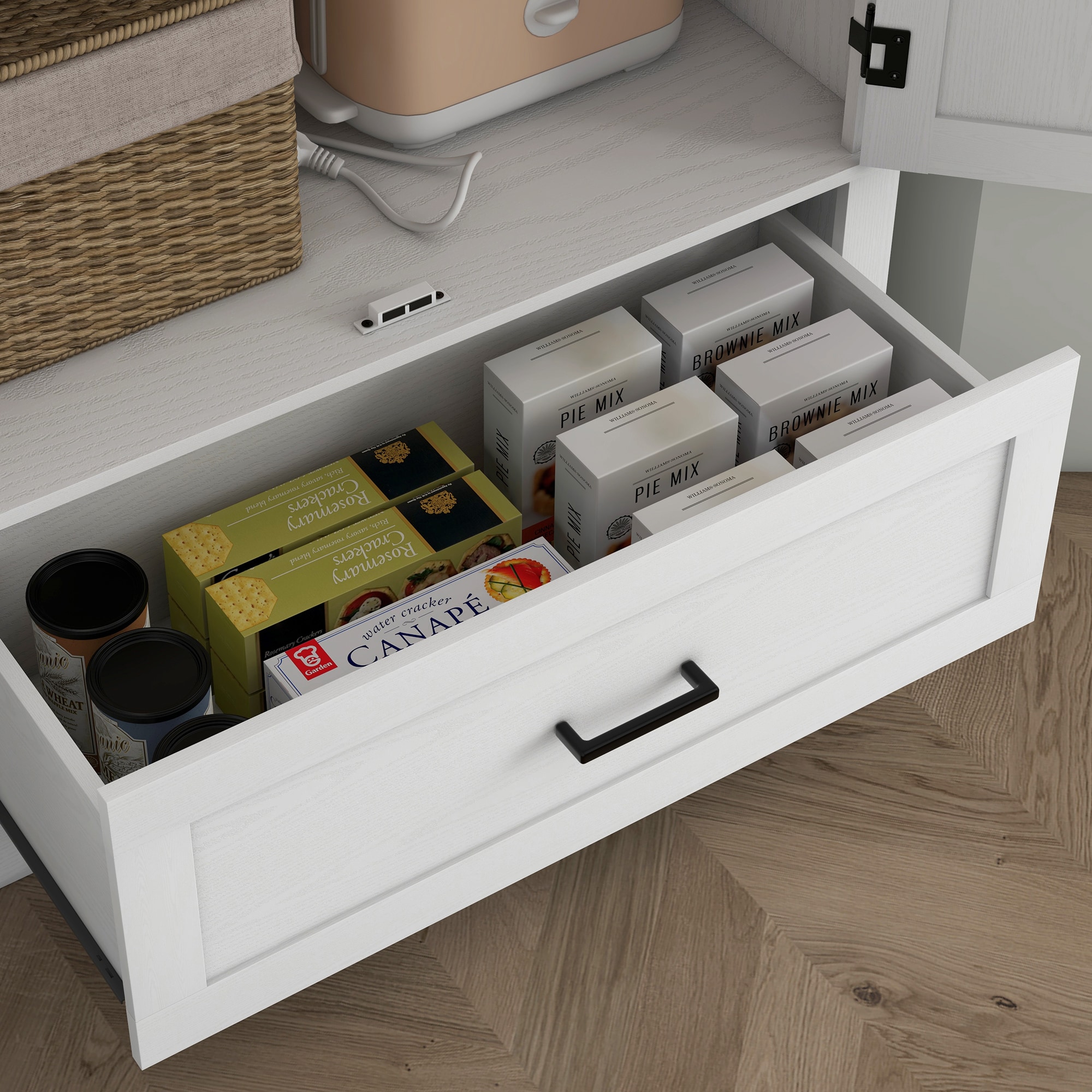 HomCom 83A-170V80CW Pull-Out-Cabinet-Baskets - View #7