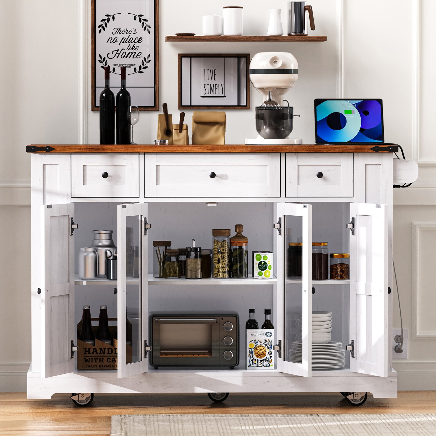 Streamdale Furniture N707P263637W Kitchen-Furniture - View #2