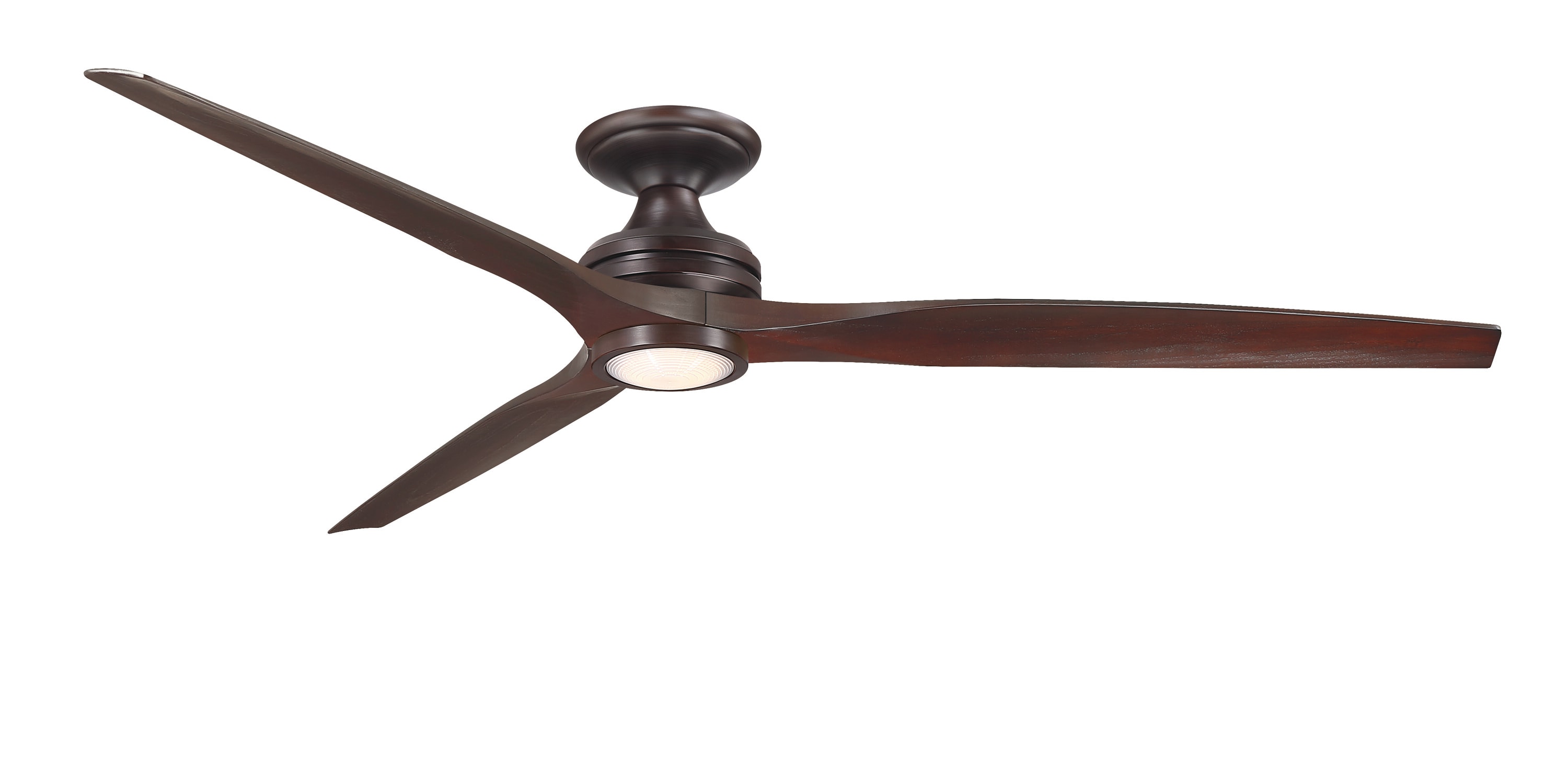 Fanimation Spitfire 72-in Galvanized with Weathered Wood Blades Color-changing Integrated LED Indoor/Outdoor Flush Mount Smart Propeller Ceiling Fan with Light and Remote (3-Blade) FPD6721BGZ-72WE-LK-F Sansujyuku sansujyuku.com