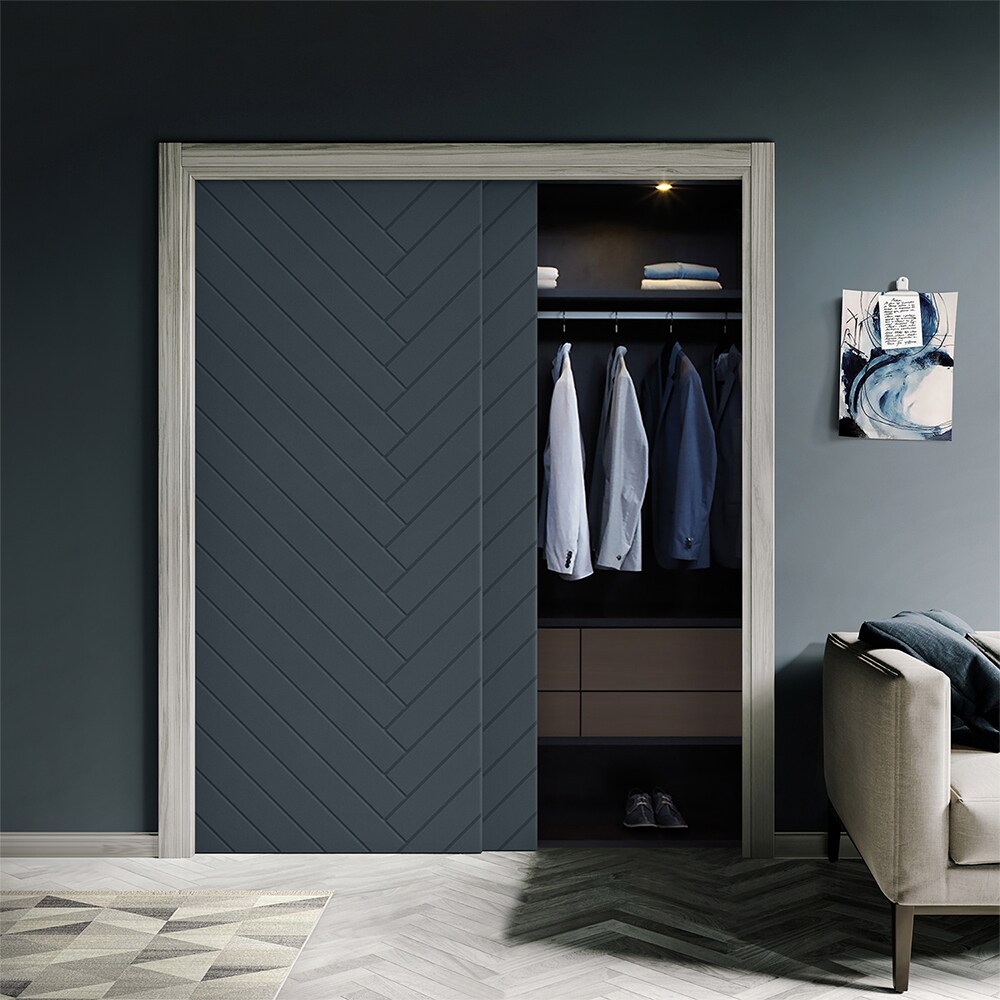 CALHOME CMD-CNC225-80X24G(2 Bifold-Sliding-Closet-Doors - View #2