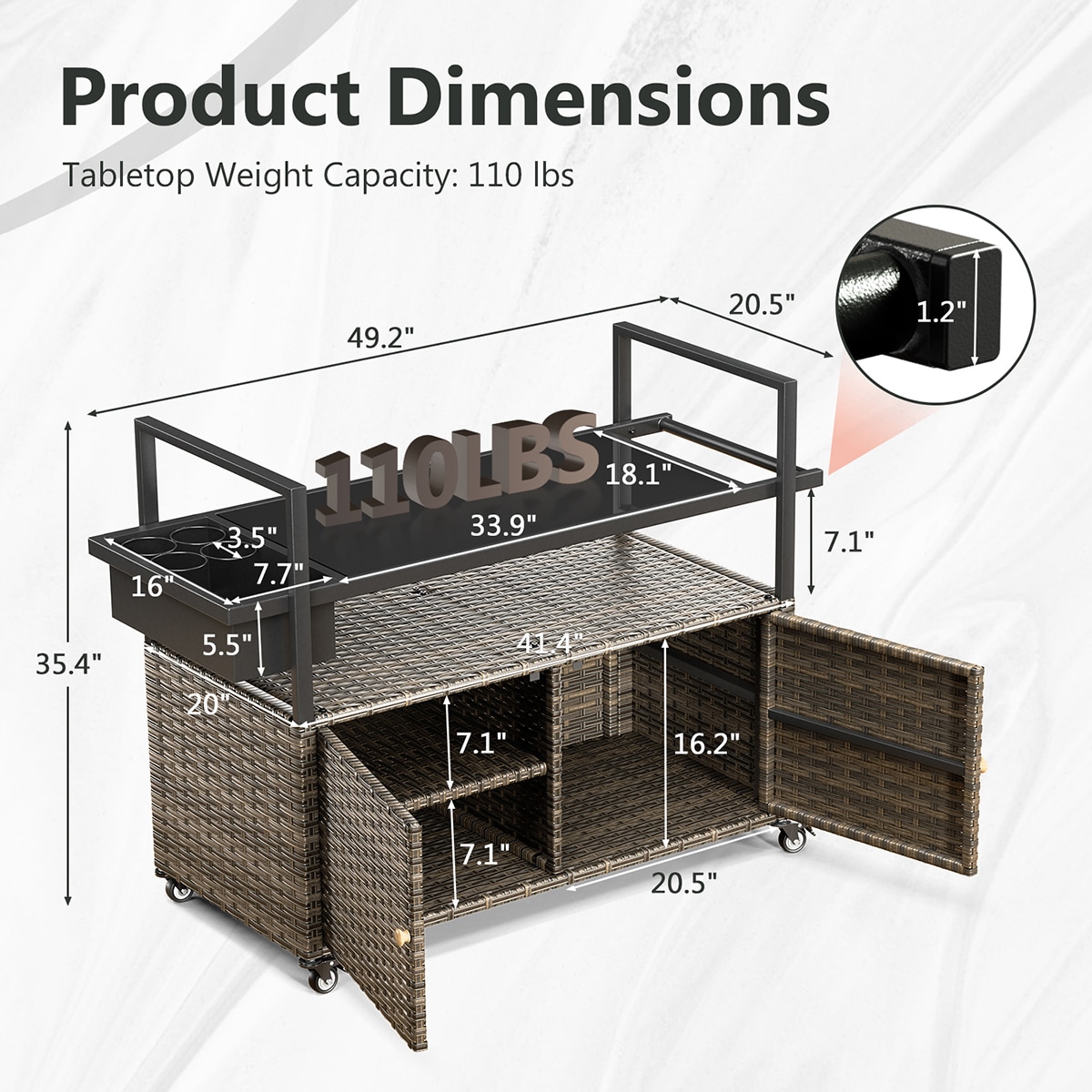 Rilyson FSNMGY1702 Patio-Tables - View #8