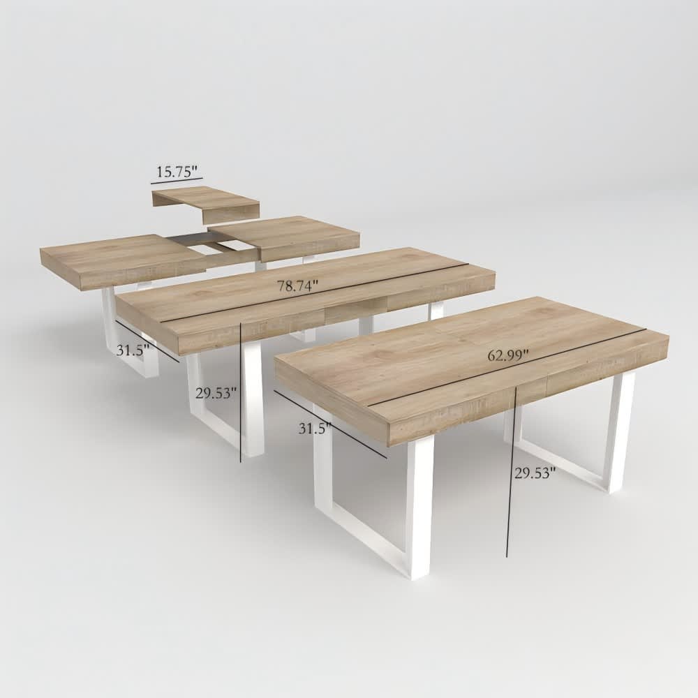 Coolbibila COLLUM-TABLE-WHITE Dining-Tables - View #3