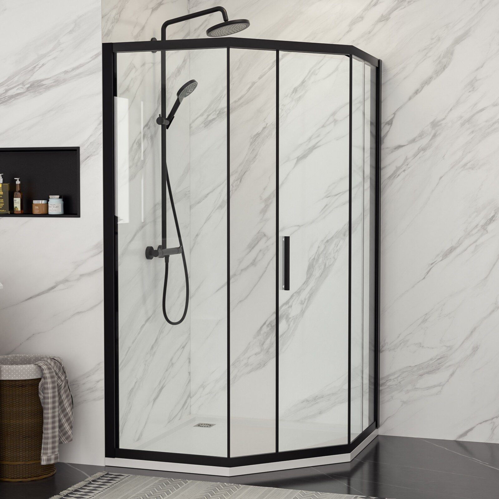 Lordear HBRS-LD-6B10-38MB Shower-Doors - View #2