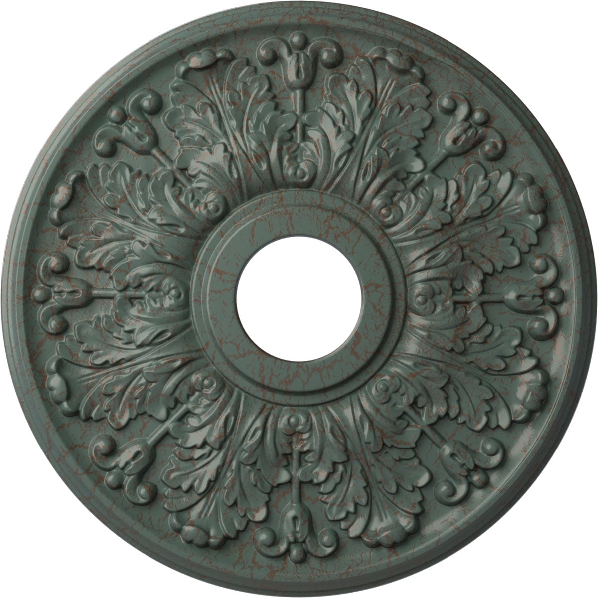 Ekena Millwork CM16APCBC Apollo 16.5-in W x 16.5-in L Painted Cloud Burst Crackle Polyurethane Whole Ceiling Medallion