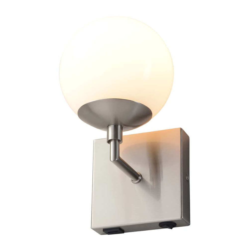 NOVA of California 301081SN 6-in W 1 -Light Satin Nickel Transitional Wall Sconce