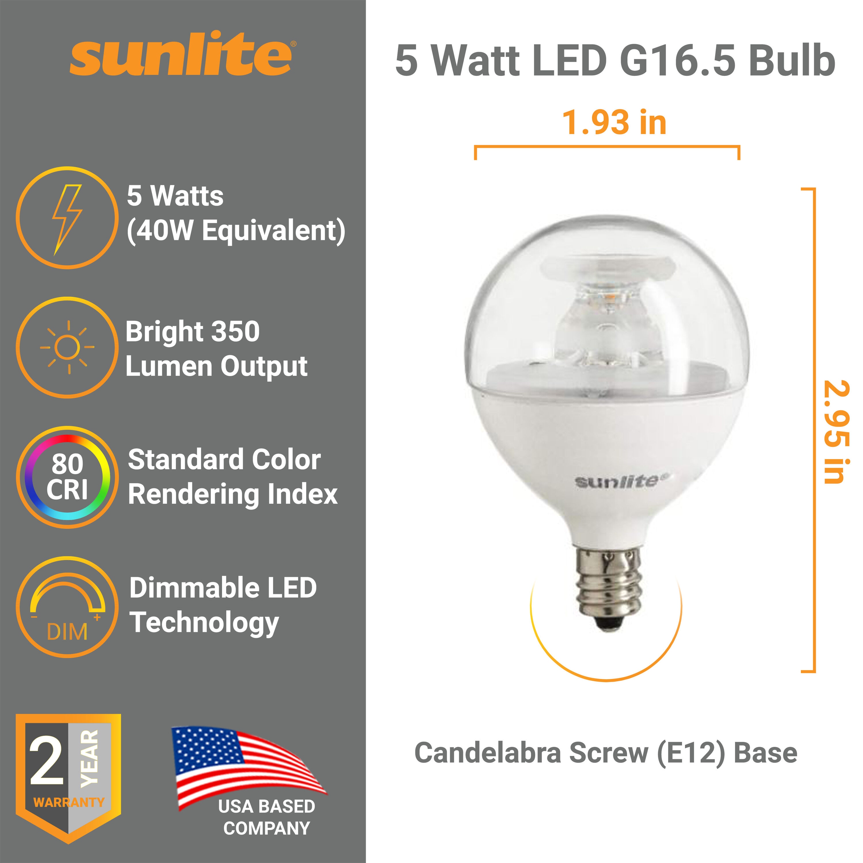 Sunlite LW07162 Dec-Led-Light-Bulbs - View #2