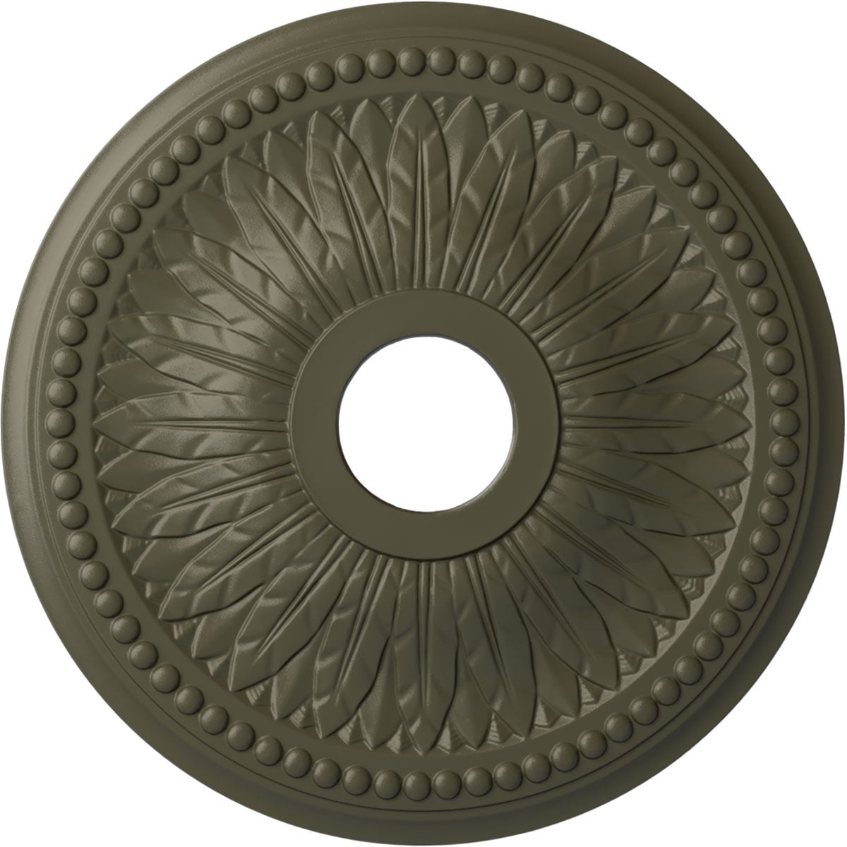 Ekena Millwork CM18BIWHF Bailey 18-in W x 18-in L Painted Witch Hazel Polyurethane Whole Ceiling Medallion