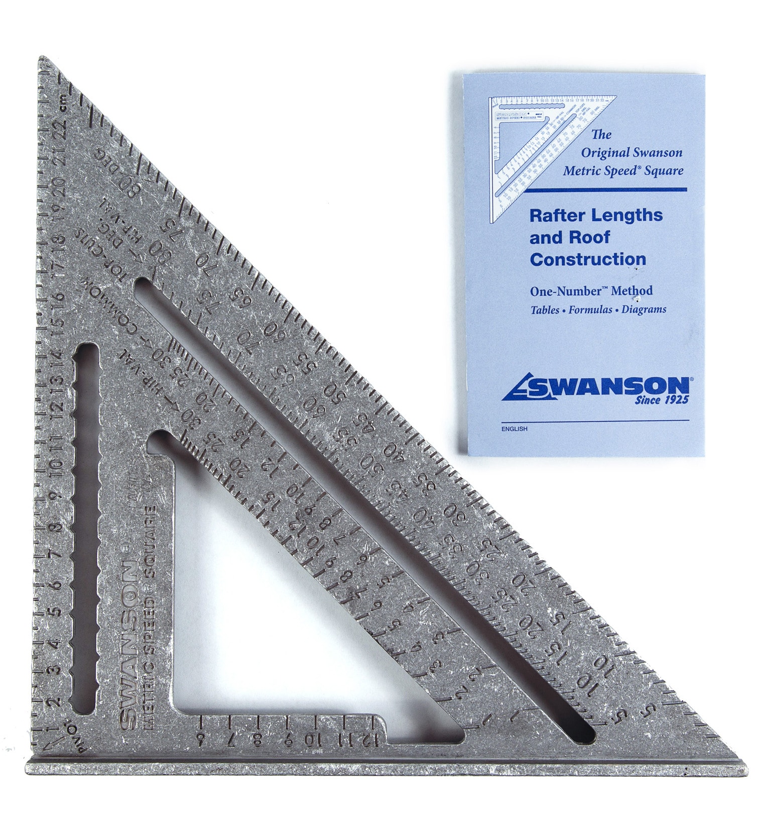 SWANSON S0101CB Speed Square Layout Tool with Blue Book and Combination  Square Value Pack