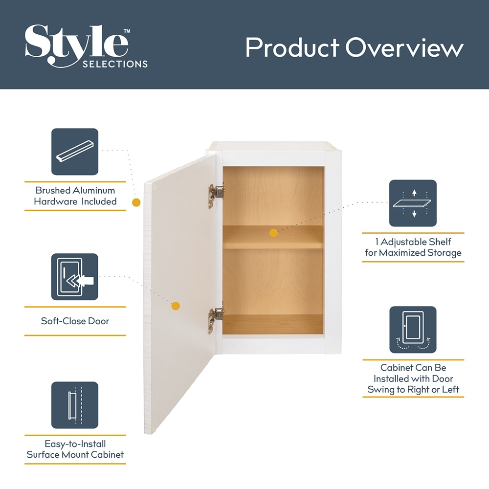 Style Selections HF01N12-SS Bathroom-Wall-Cabinets - View #8
