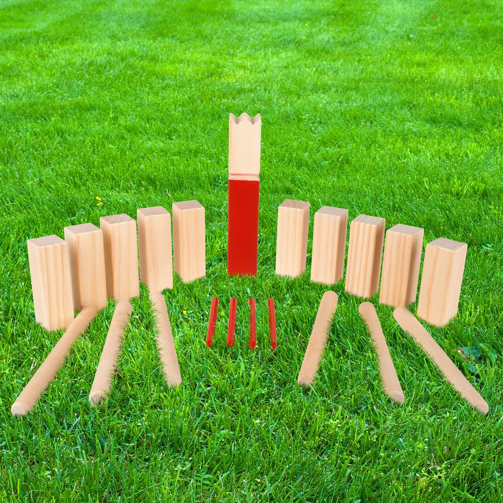 Toy Time Kubb Viking Chess Game - Wood Outdoor Lawn Game Set, Combines  Bowling and Horseshoes, Strategic Party Fun for Adults, Families or Kids in  the Board Games department at