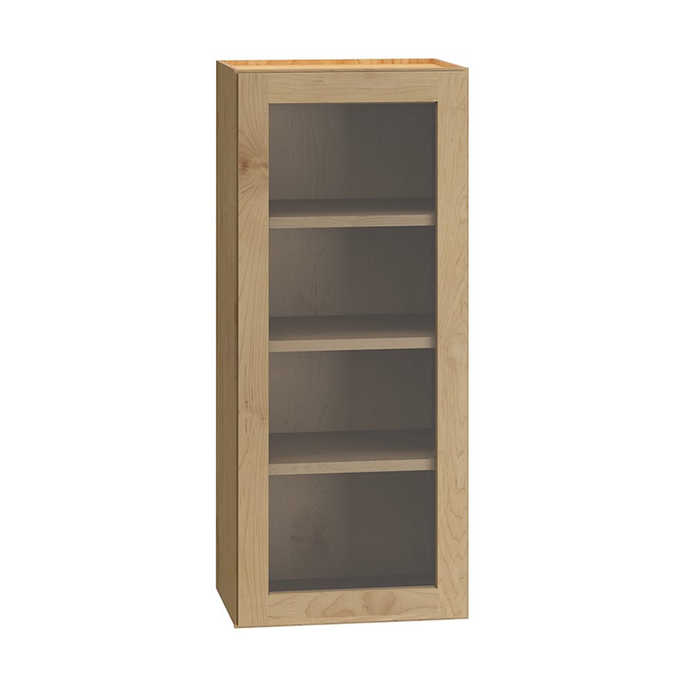 Diamond Express 331 WCG1842R Jamestown 18-in W x 42-in H x 12-in D Coastline Brown Wall Fully assembled Plywood Cabinet (Cut for Glass Shaker)
