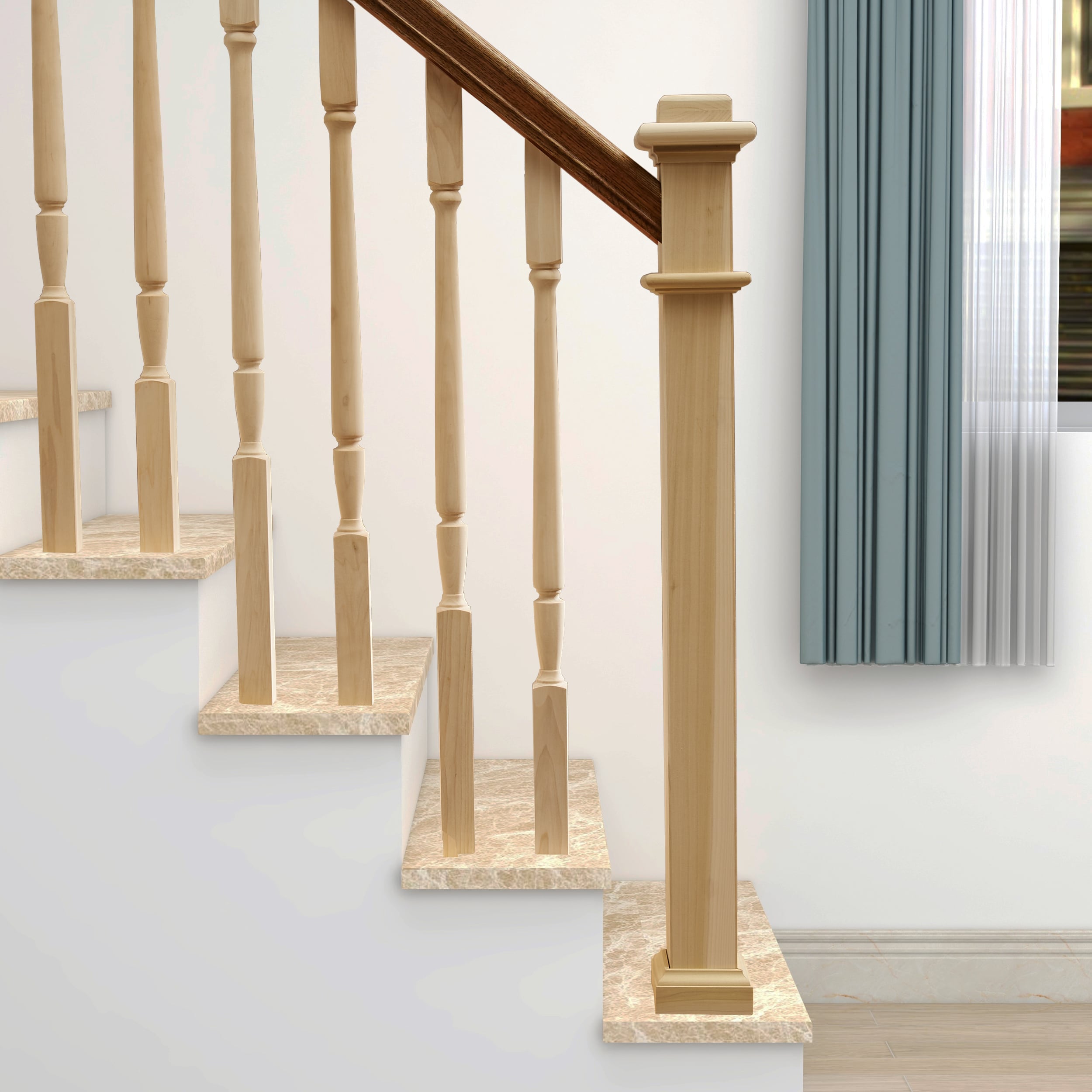 RELIABILT WG3010POP Interior-Stairpart-Newel-Posts - View #4