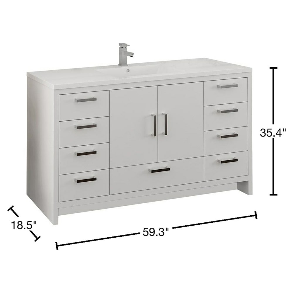 Fresca FCB9460WH-S-I Bath-Vanity-Combo - View #10