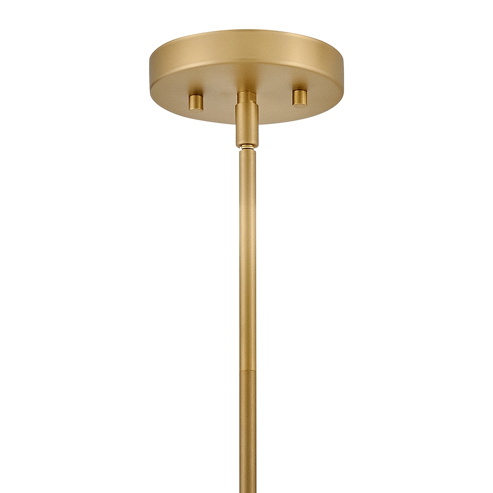 Lucy Black and Brass Glass LED Pendant Light
