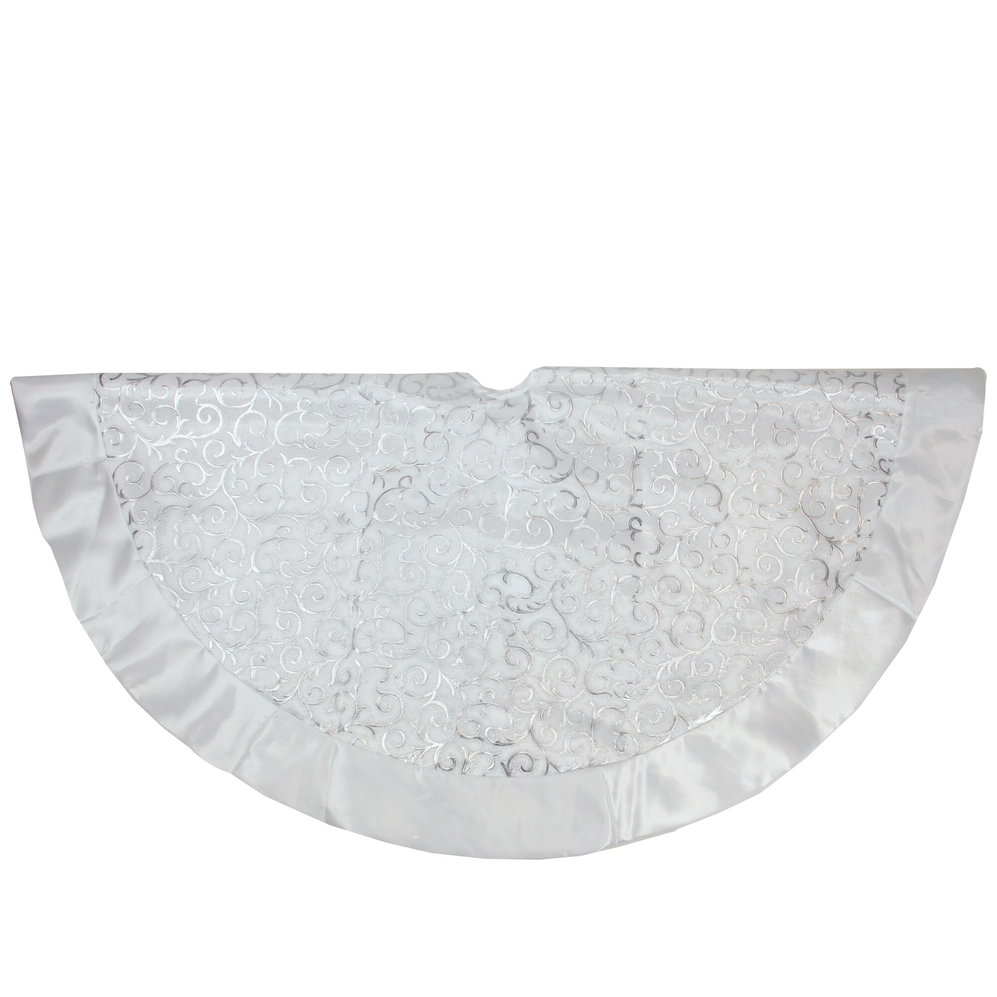 Northlight 32231689 48-Inches White Tree skirt