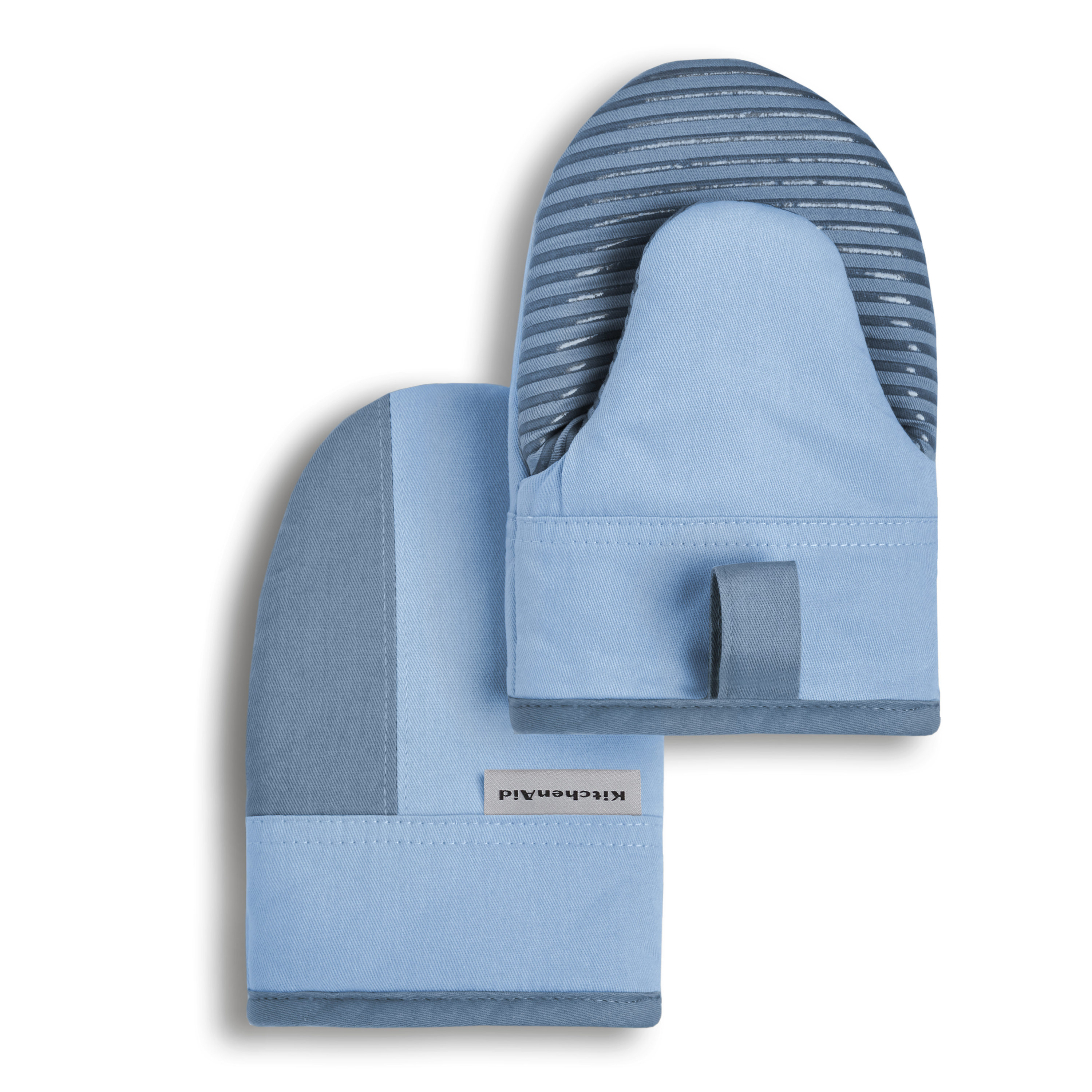 KitchenAid M2013115TDKA 68BL 2 -Pack Cotton Colorblock Oven mitt set