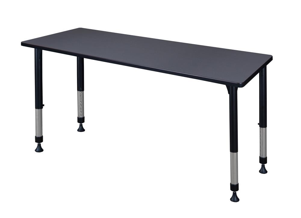 Regency MT7224GYAPBK Classroom Tables Gray 4-Person Training Table (72-in W x 34-in H)